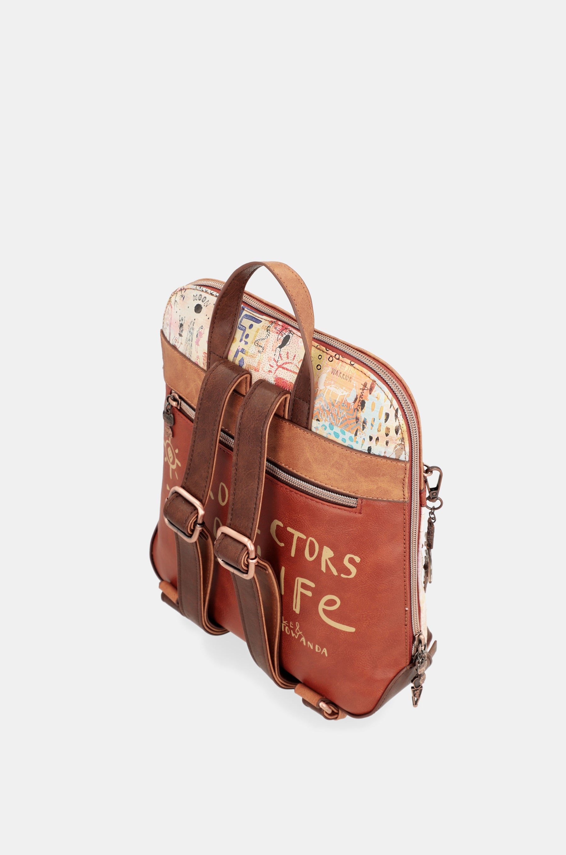 Menire ethnic print backpack for strollers