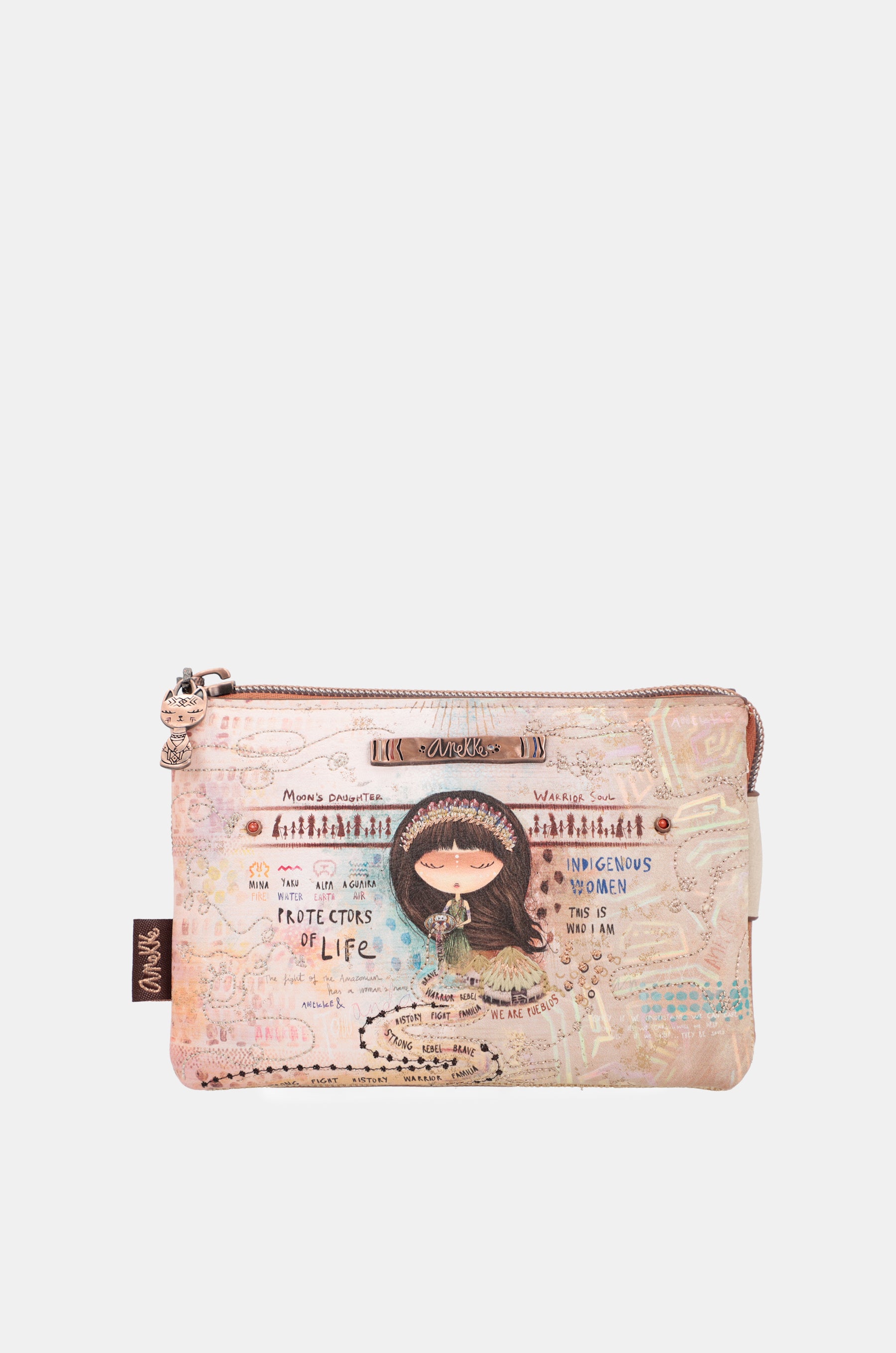 Menire triple compartment coin purse