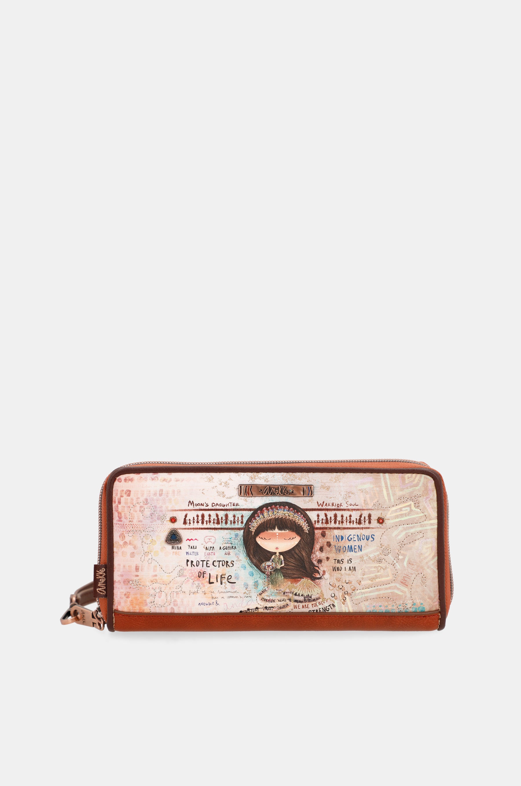 Menire large RFID embossed wallet