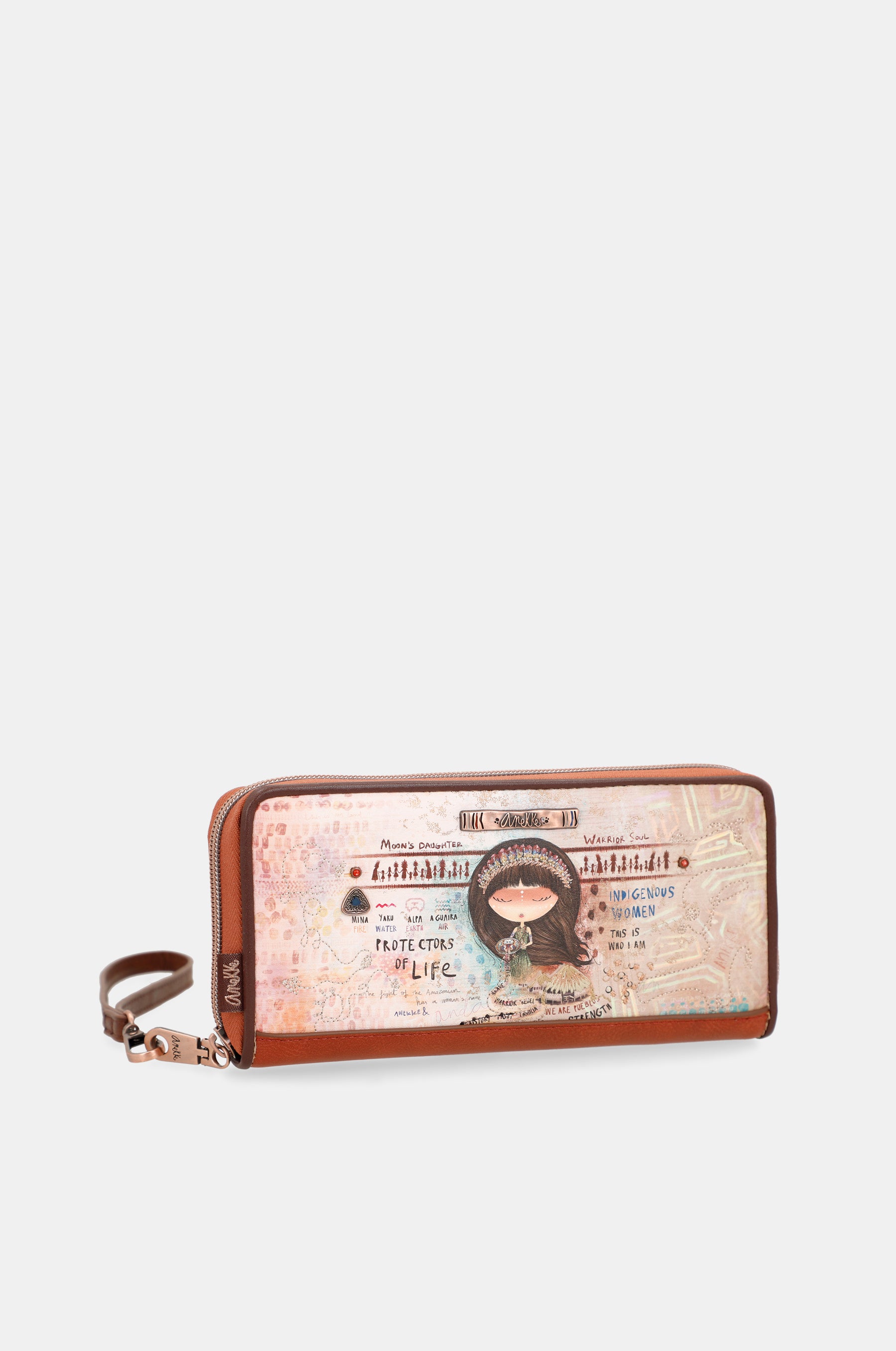 Menire large RFID embossed wallet