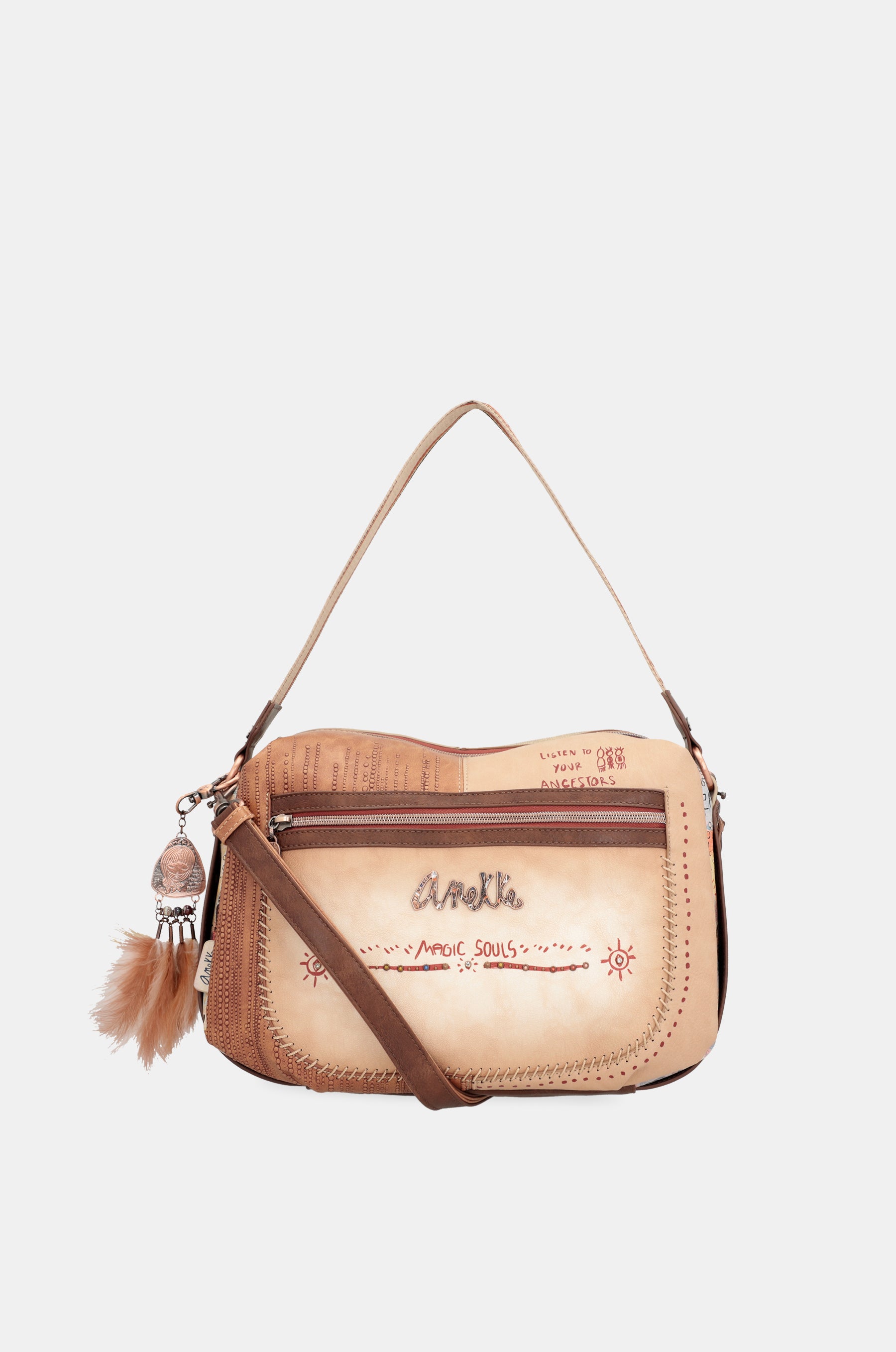 Tribe large crossbody bag with shoulder strap