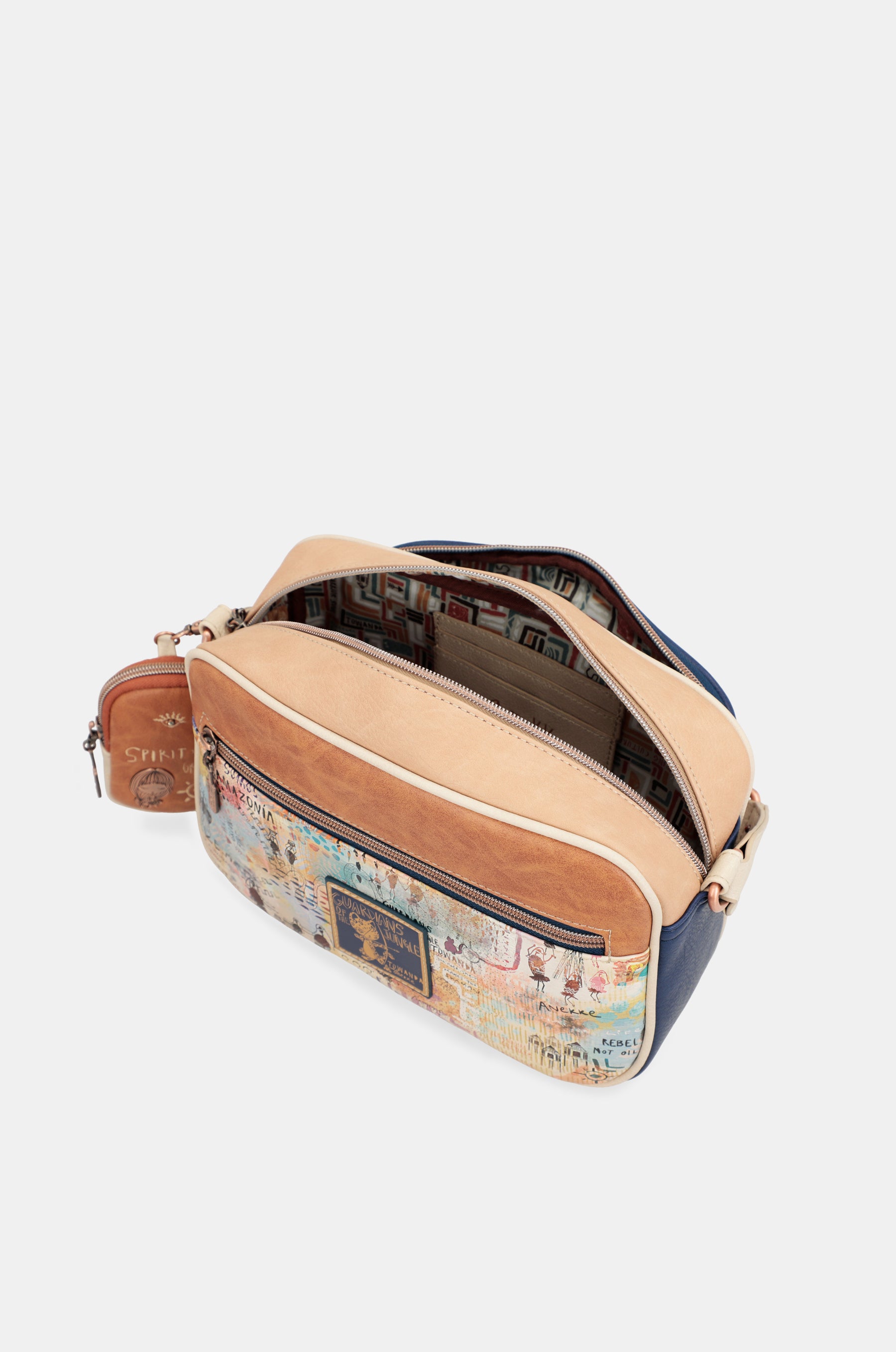 Tribe navy blue crossbody bag