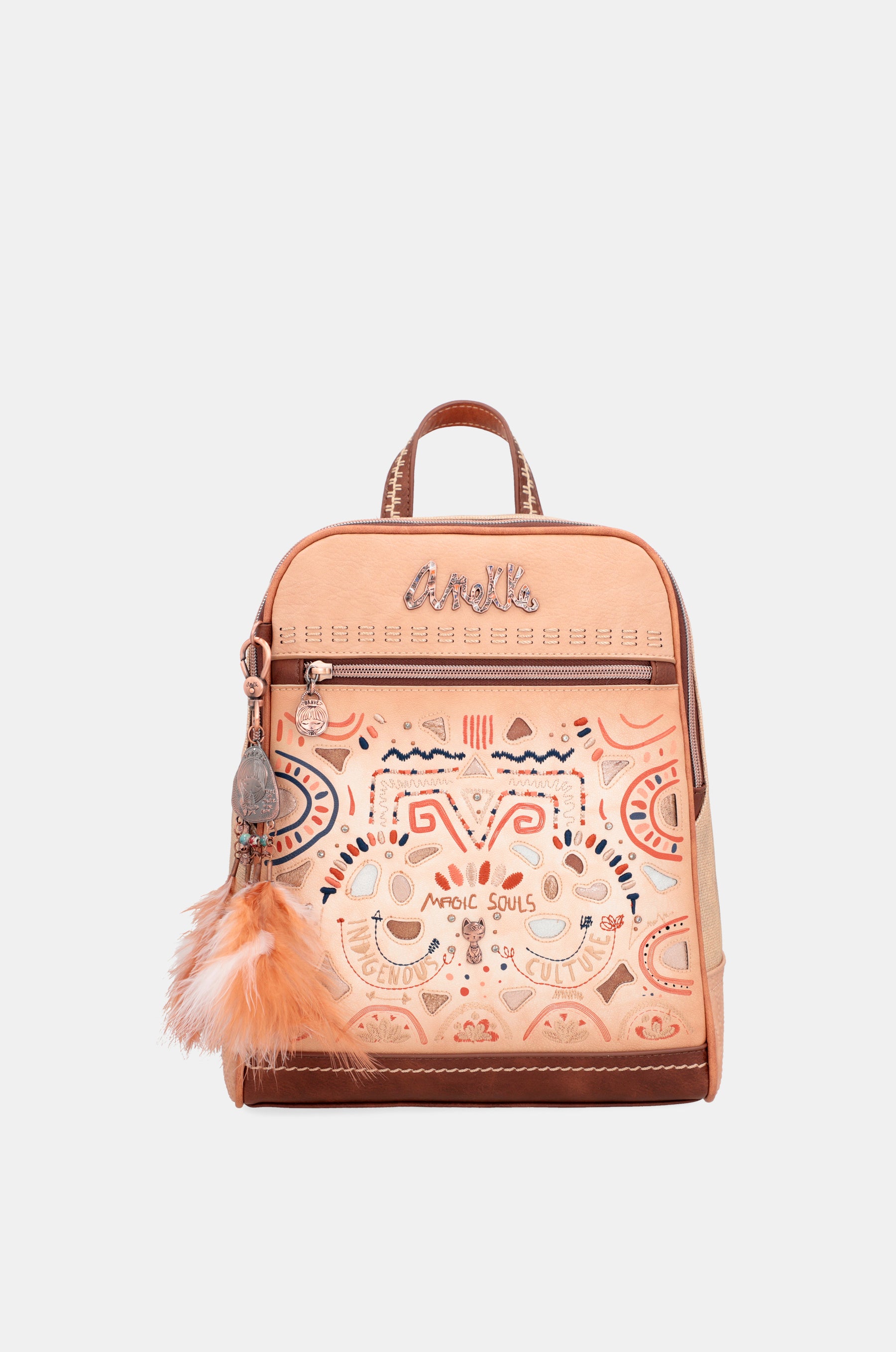 Tribe double compartment crossbody bag