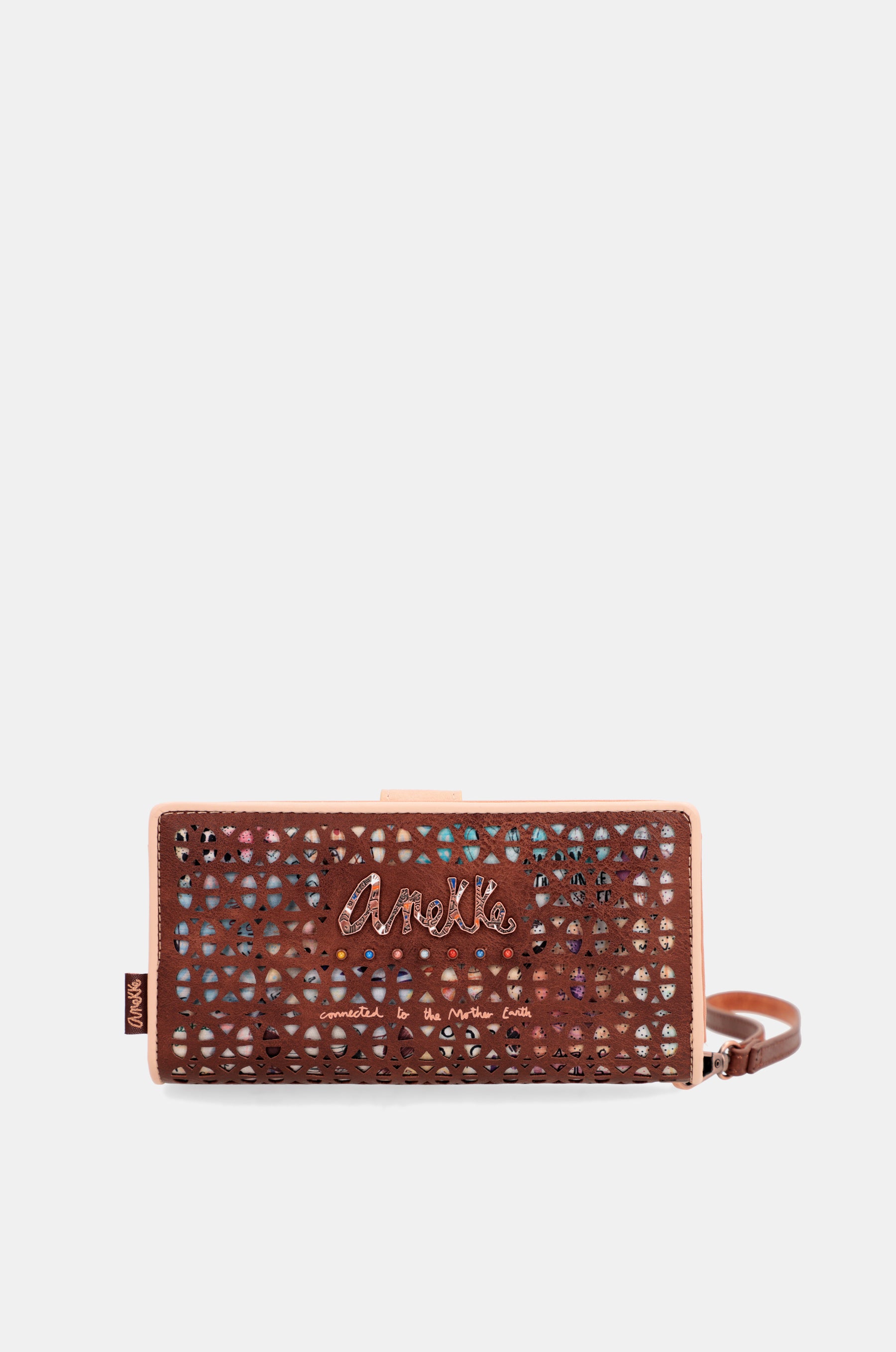 Tribe large brown RFID wallet