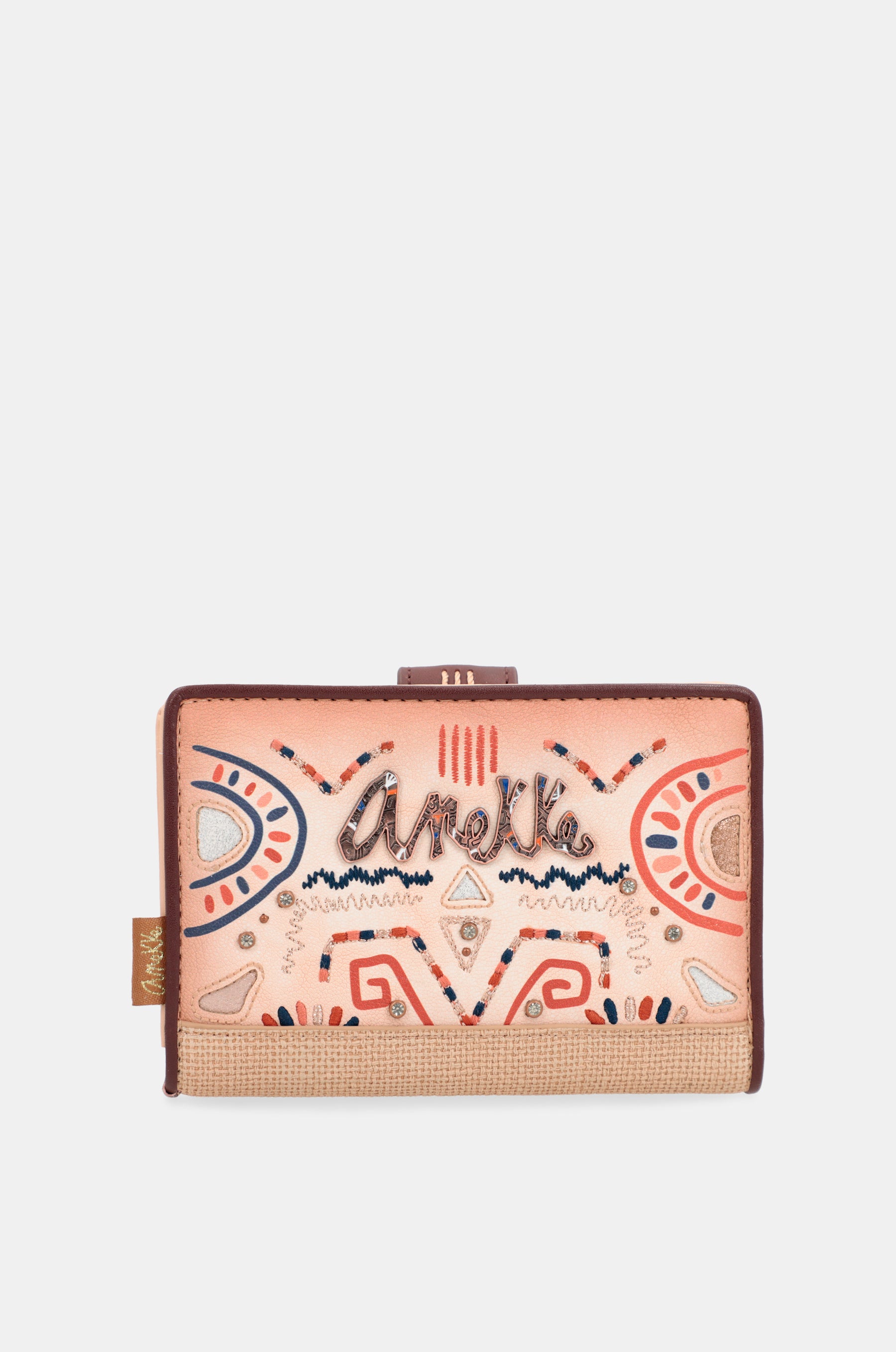 Tribe medium ethnic print RFID wallet