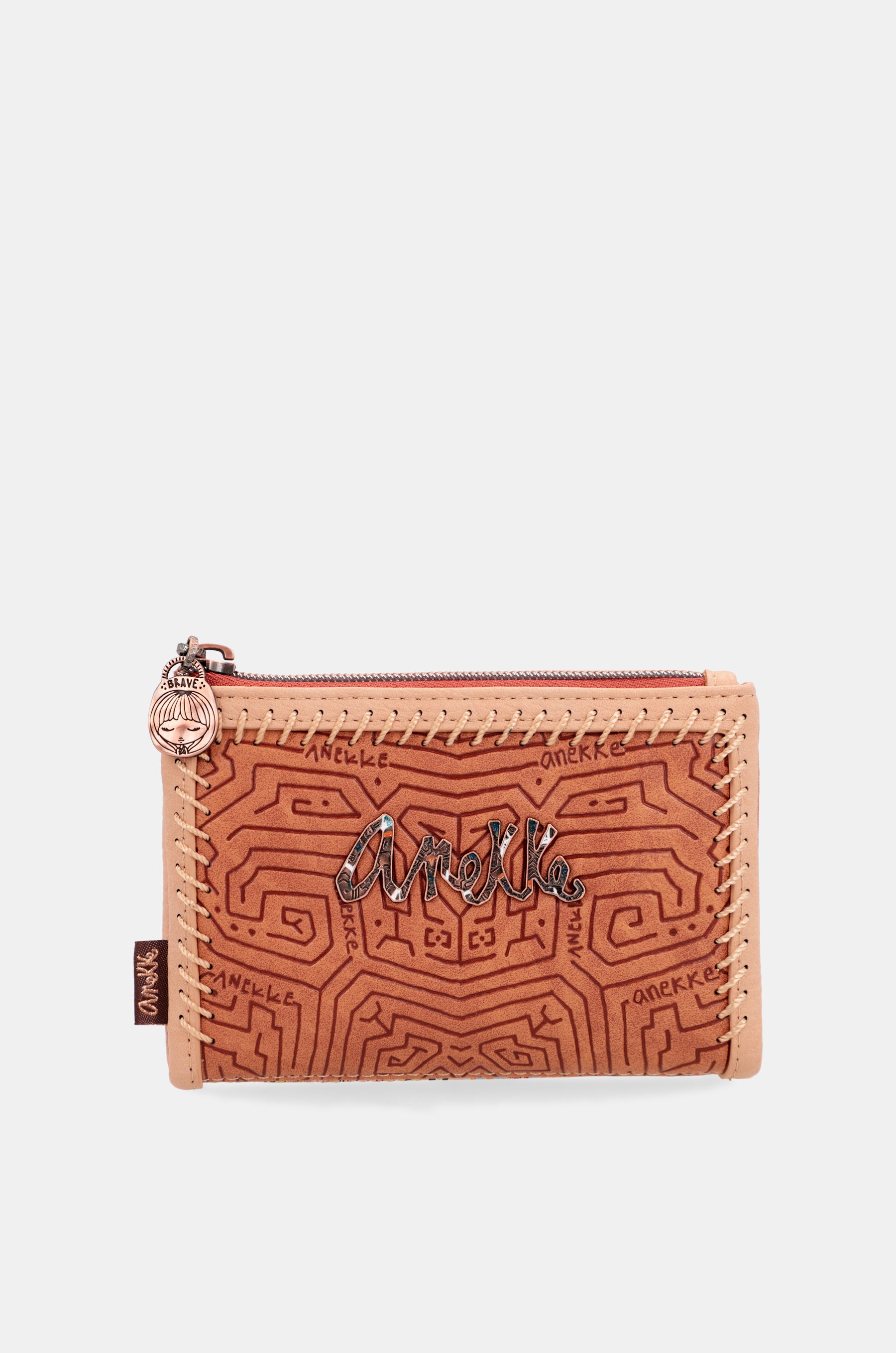 Tribe medium brown RFID wallet