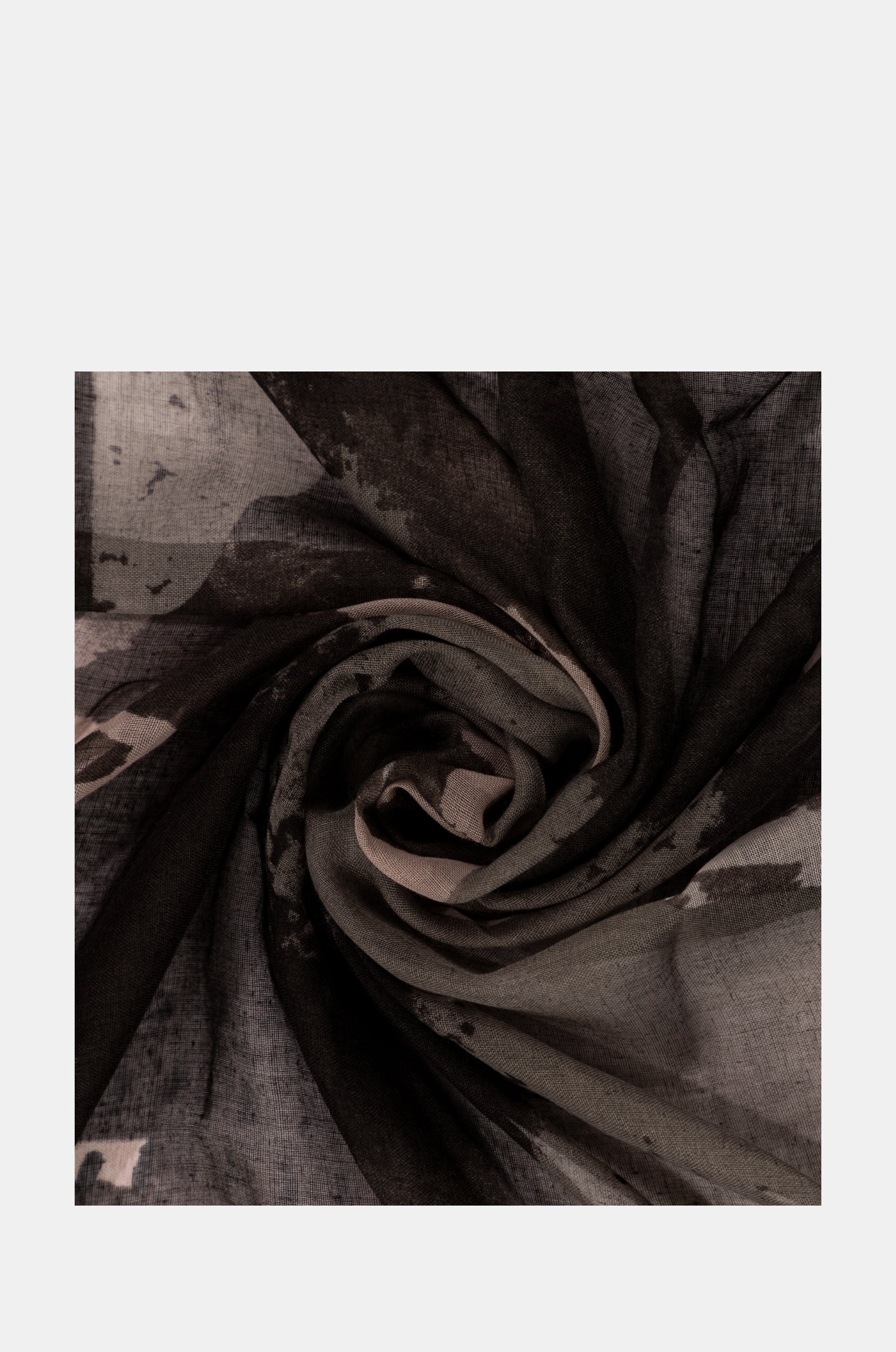 Amazonia black printed scarf
