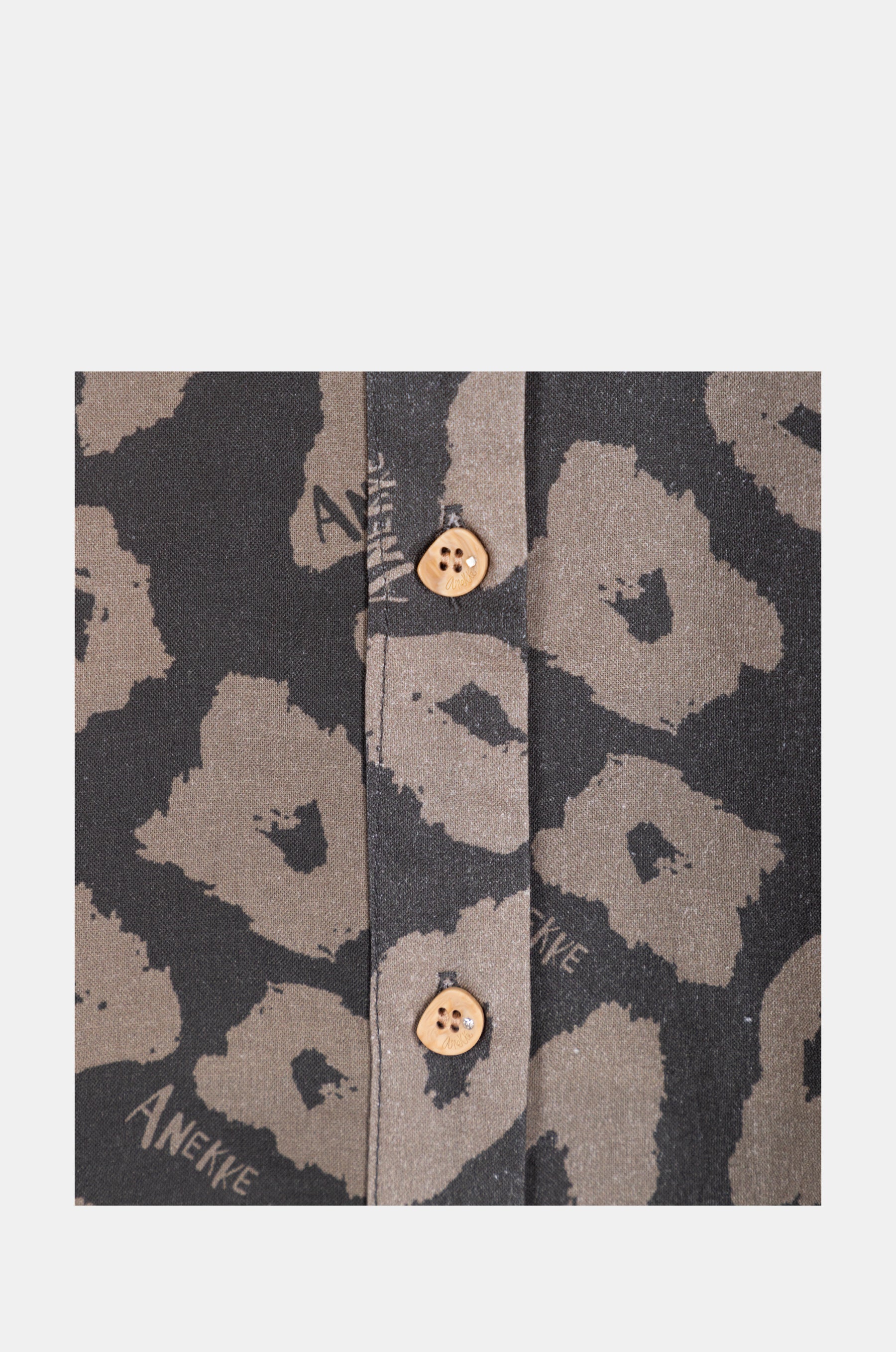 Printed shirt dress