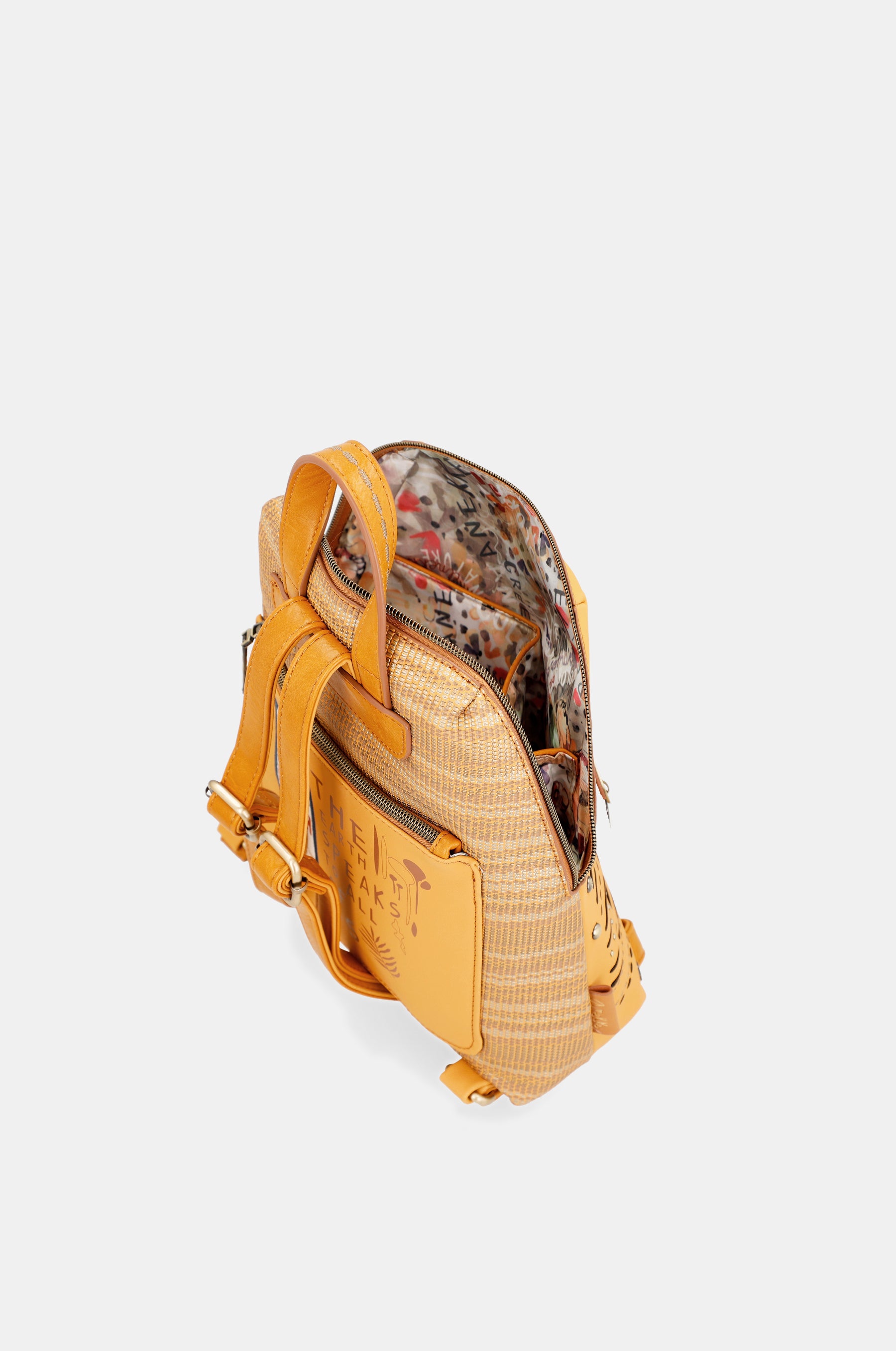 Nature Pachamama ochre backpack