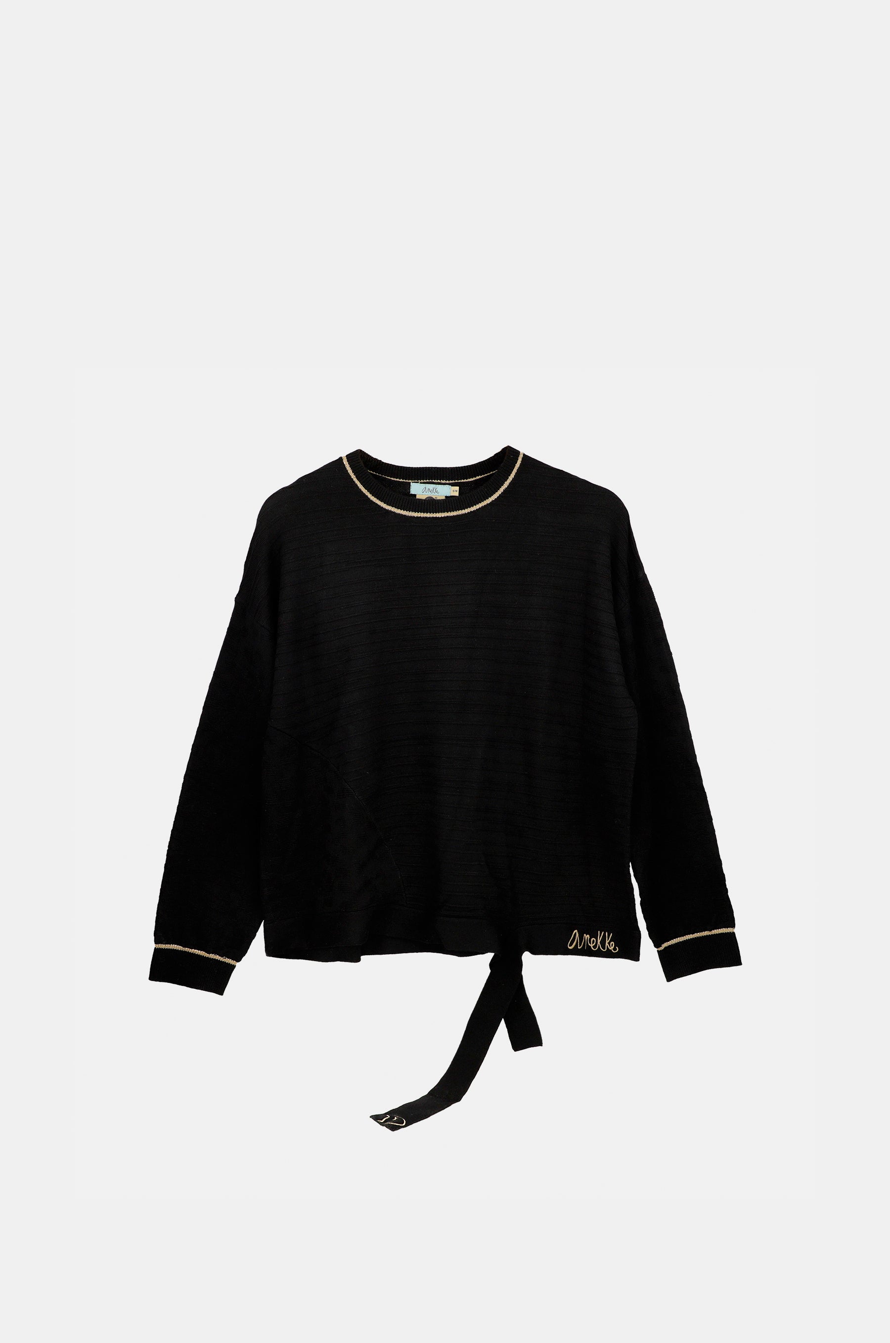 Black Shōen Crew Neck Sweater