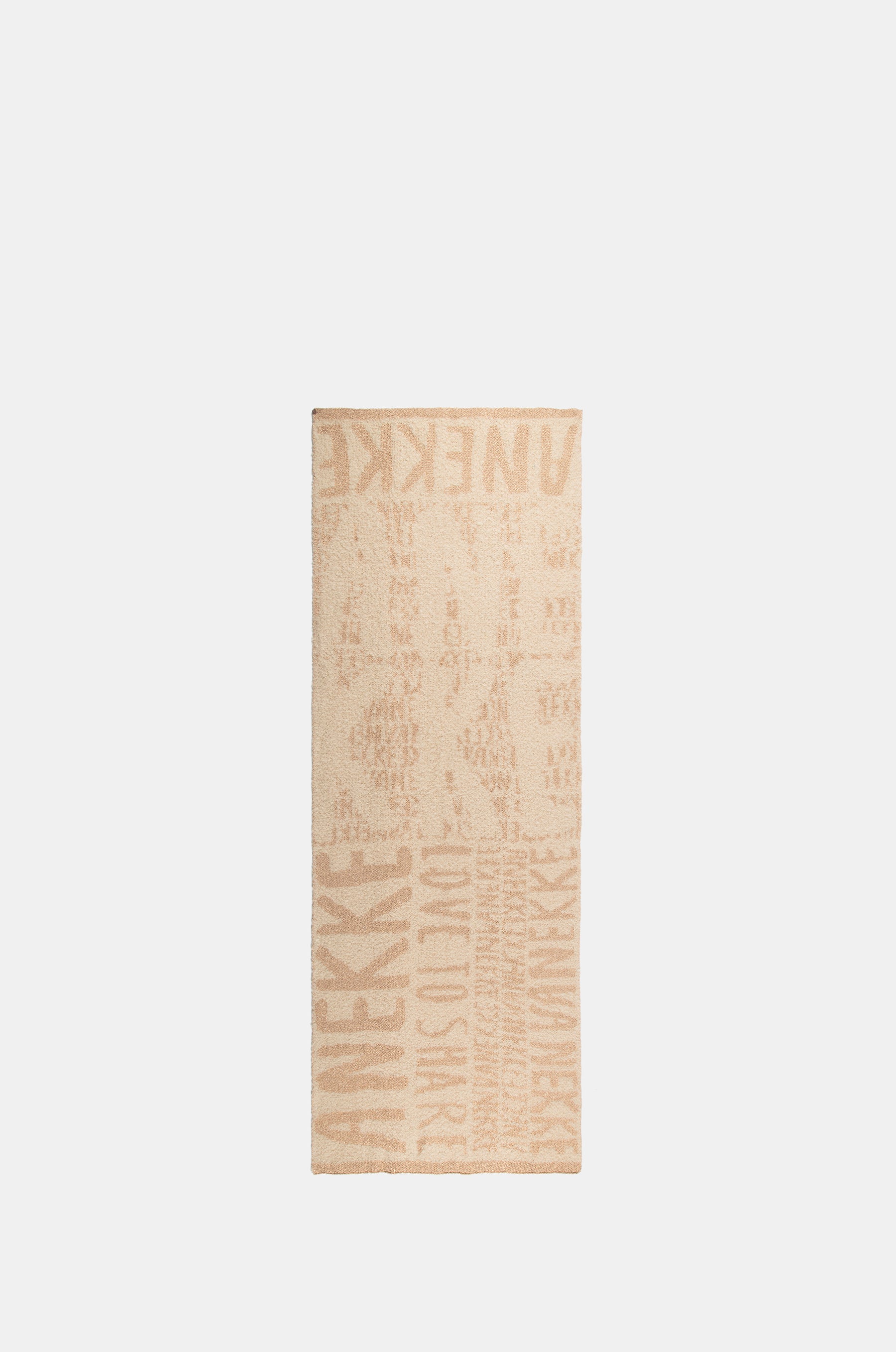 Beige logomania scarf.