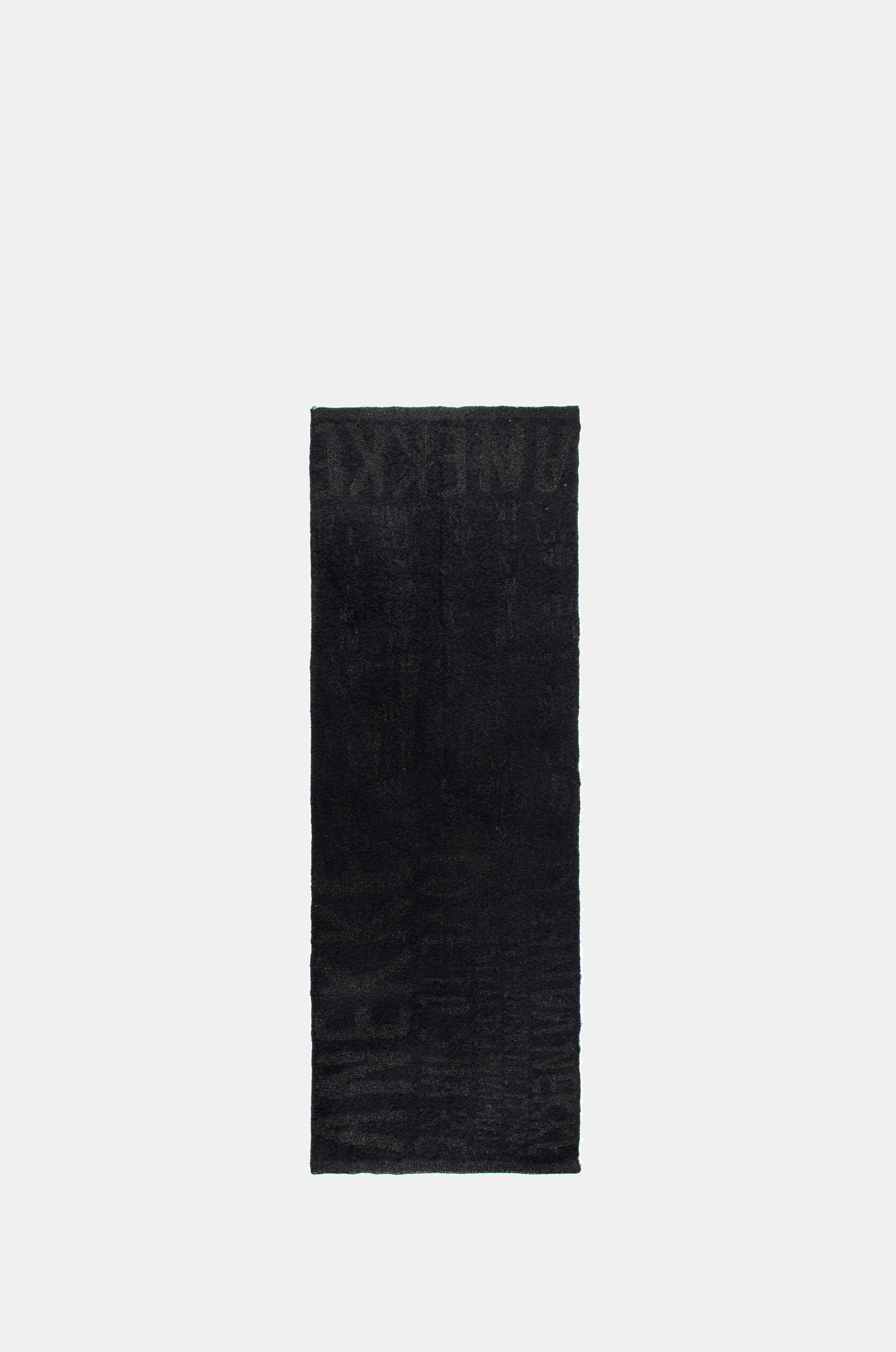 Black logomania scarf.