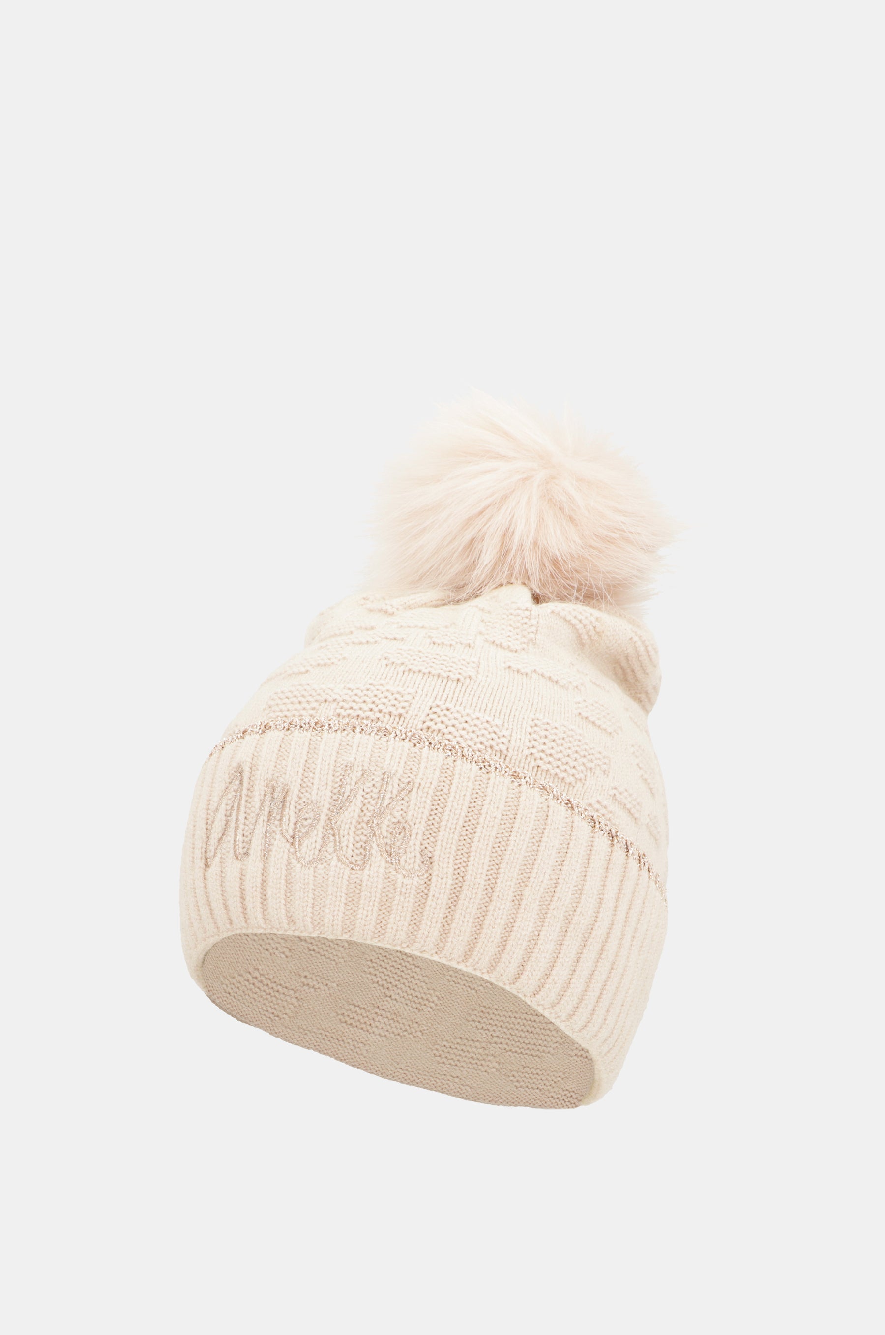 Beige Shodō Knit Hat