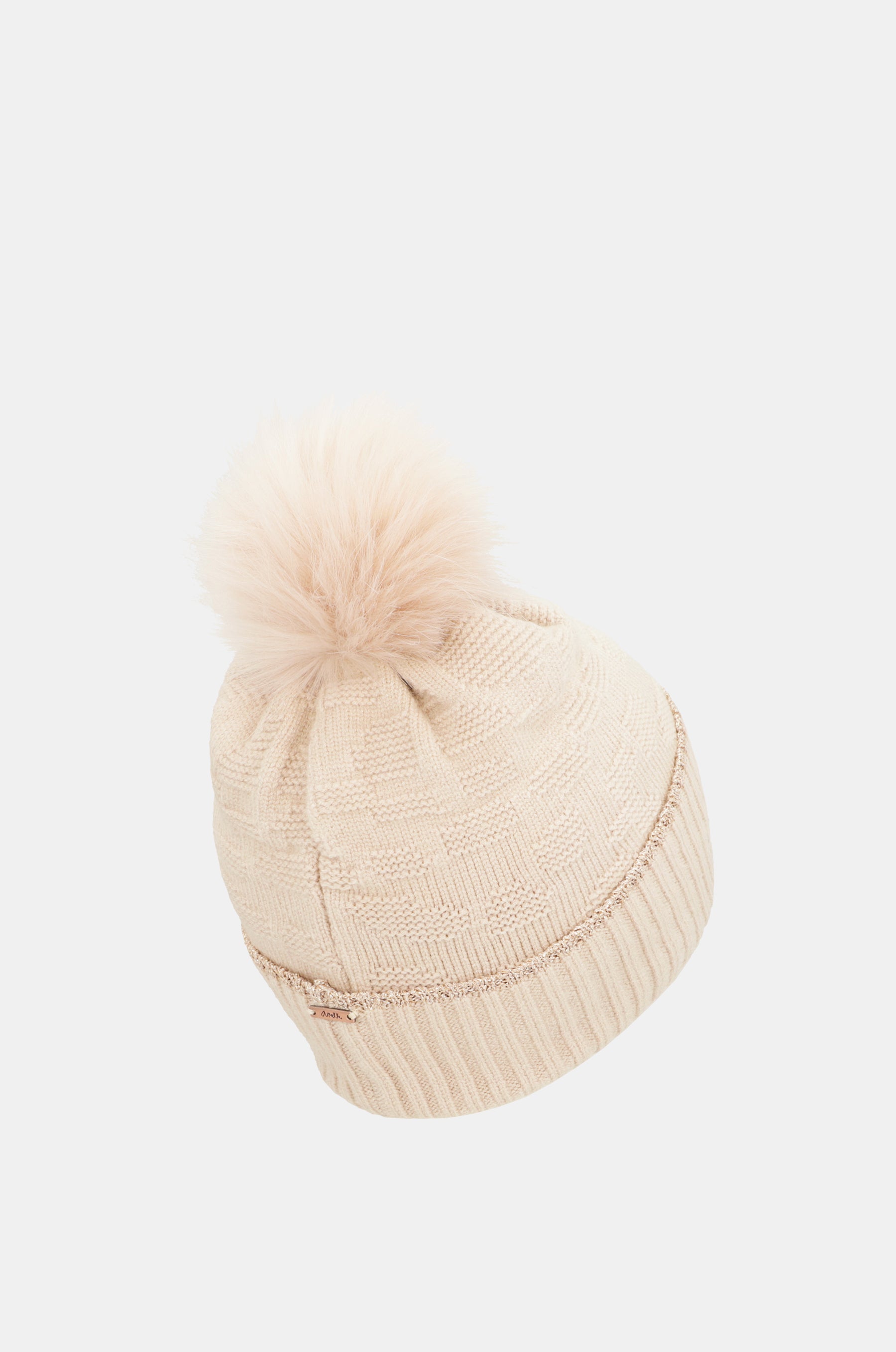 Beige Shodō Knit Hat