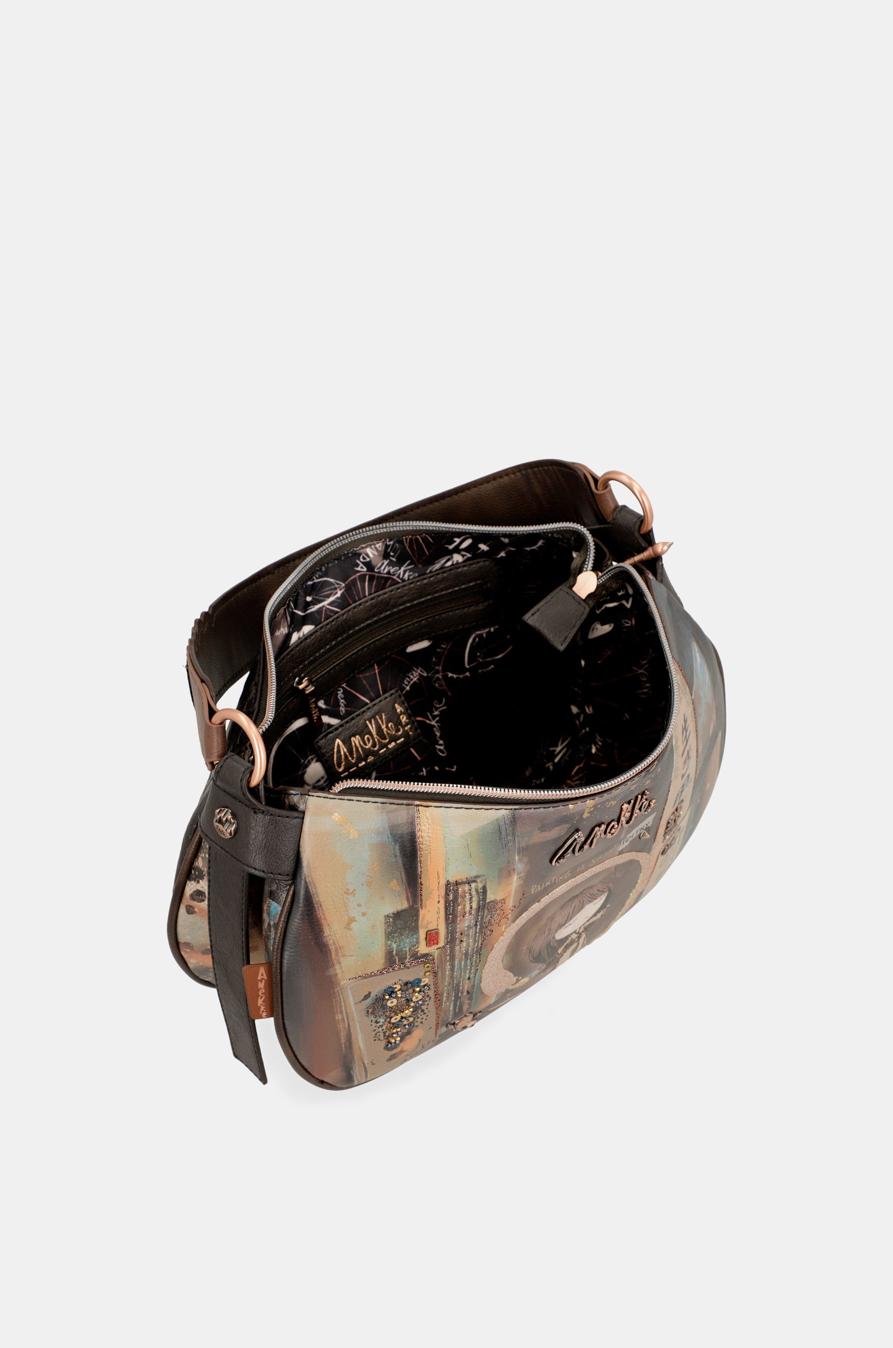 Shōen oval bag with chain