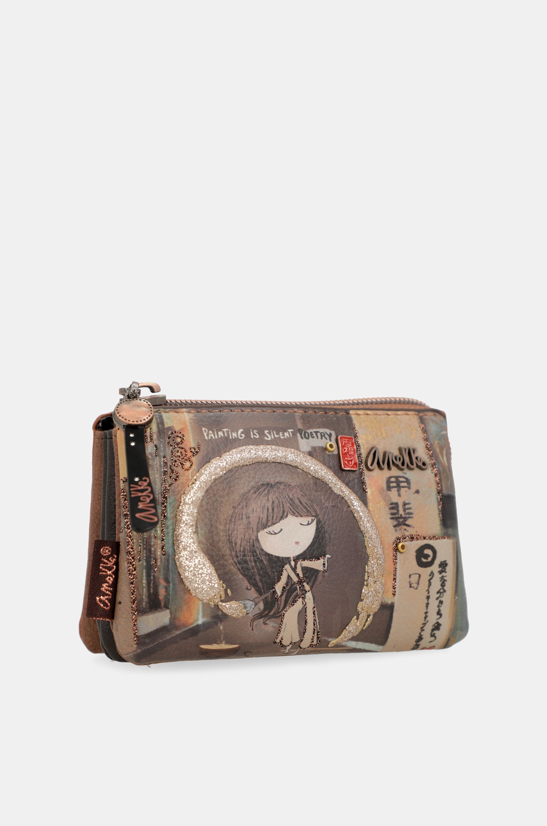 Anekke アネッケ ウォレットバッグ トリプル 27857-05 Shōen triple compartment purse