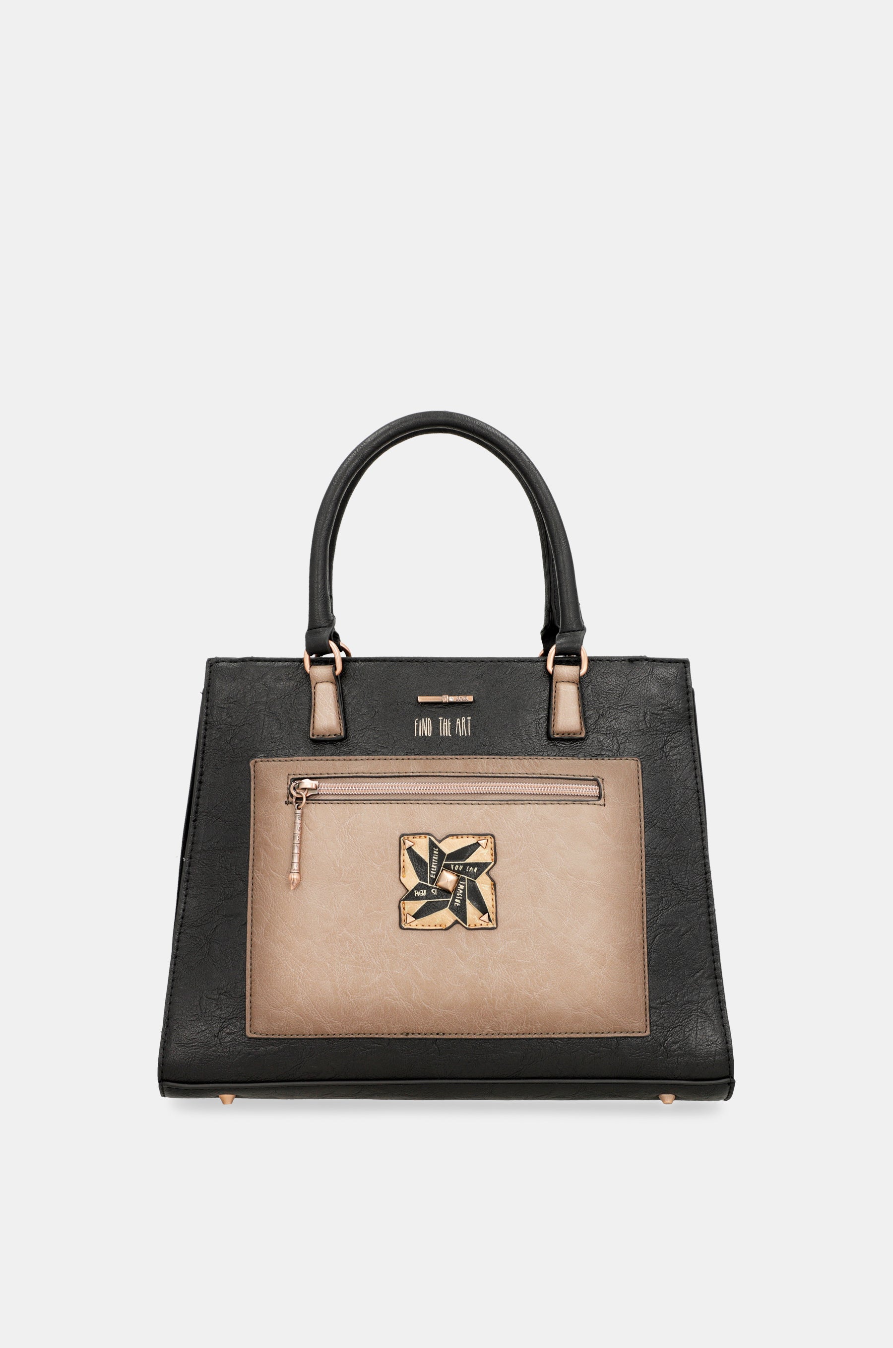 Shōen black tote with shoulder strap