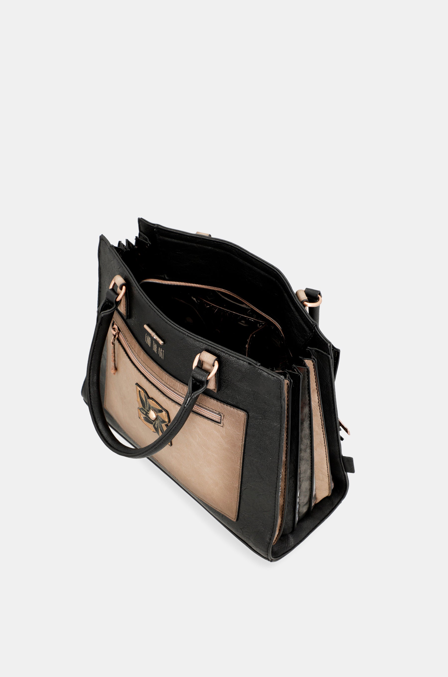 Shōen black tote with shoulder strap