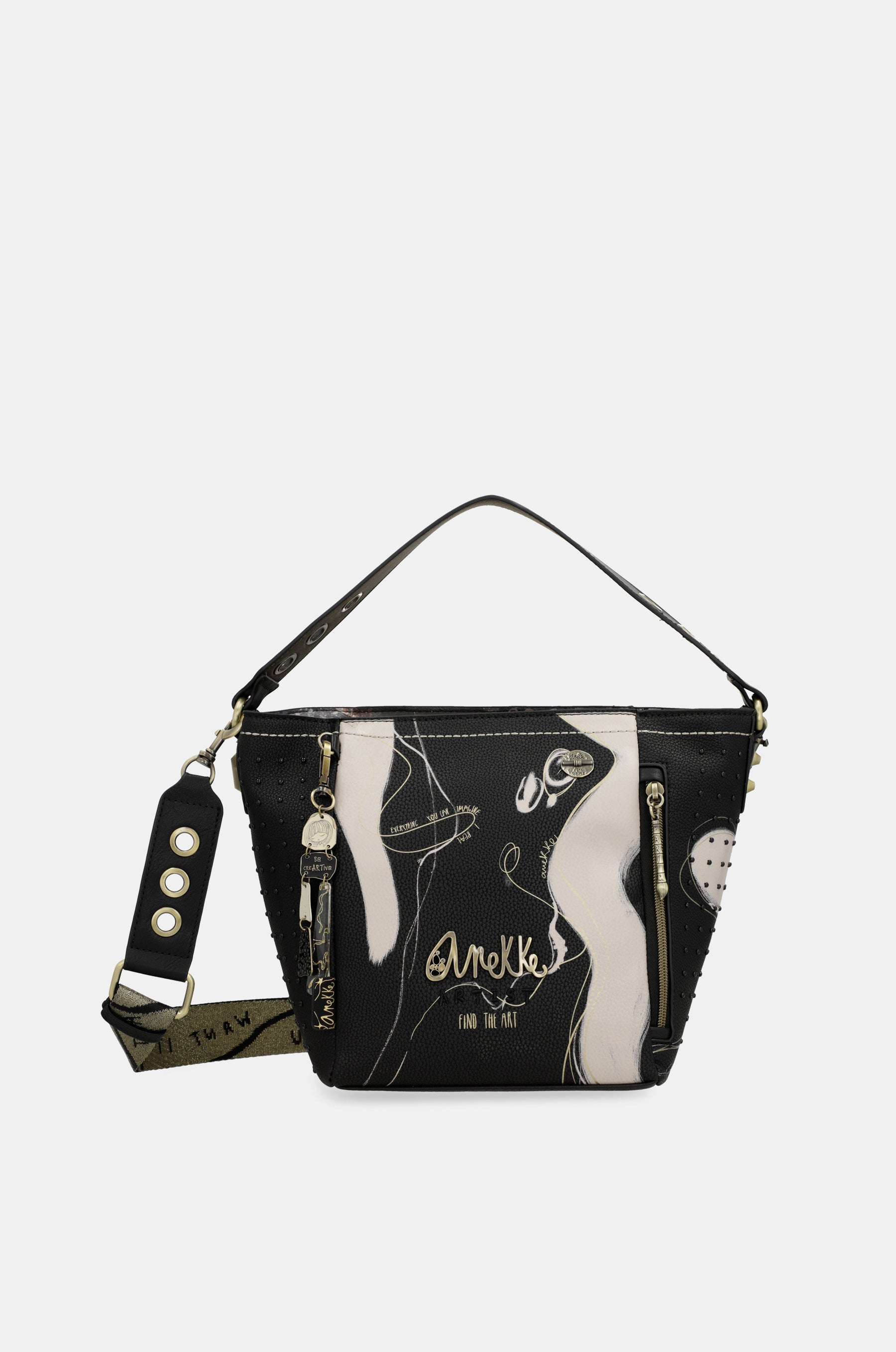 Nature Shodō medium black handbag