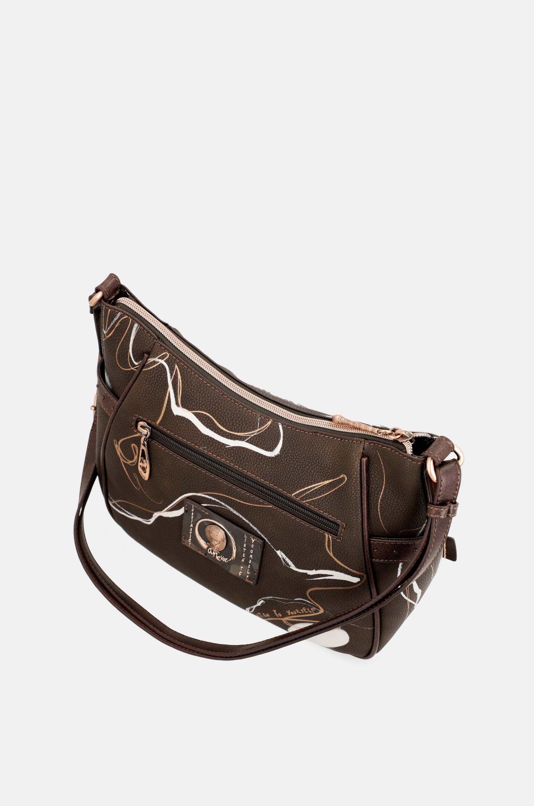 Nature Shodō medium brown shoulder bag