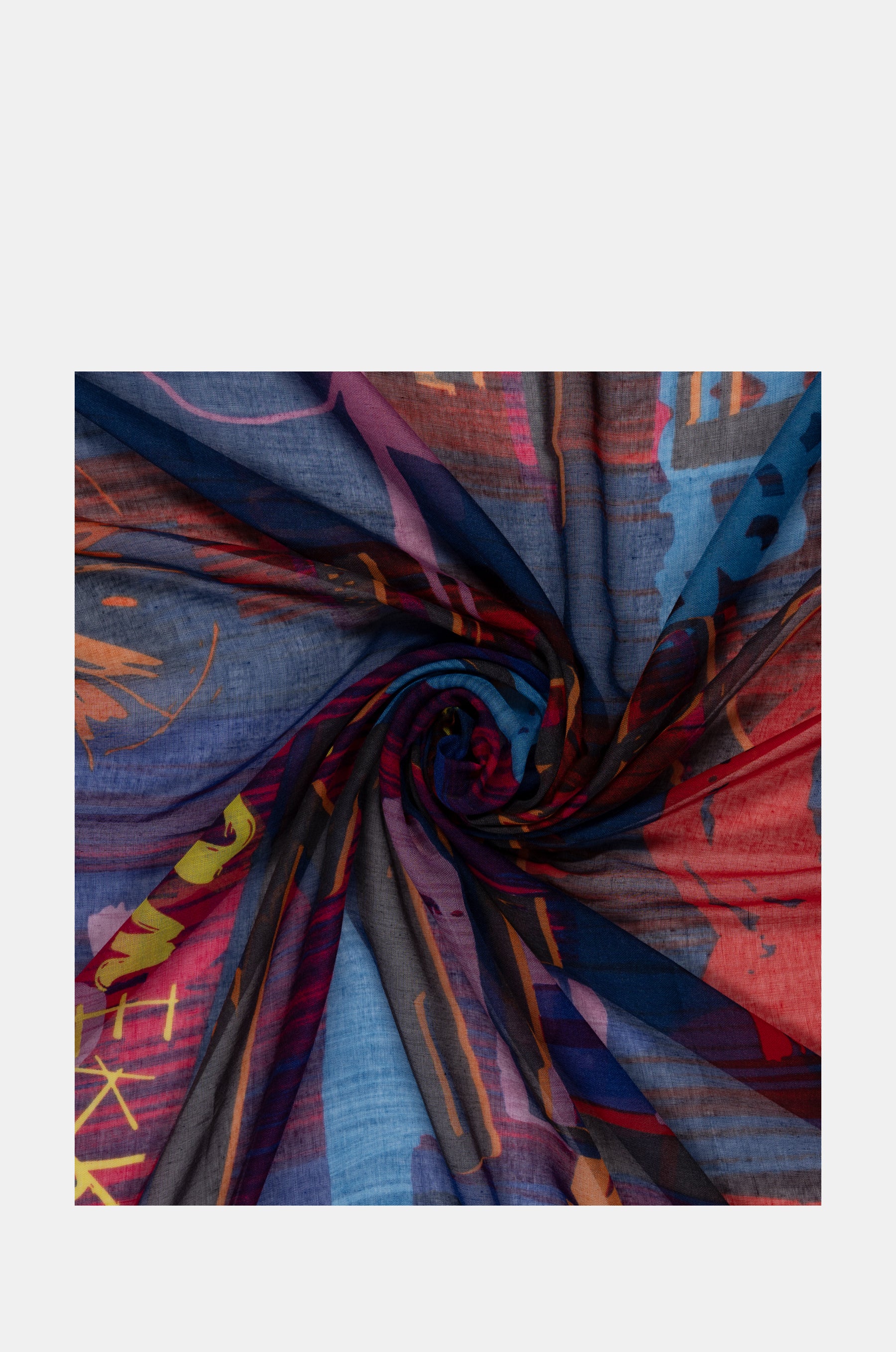 Contemporary blue scarf