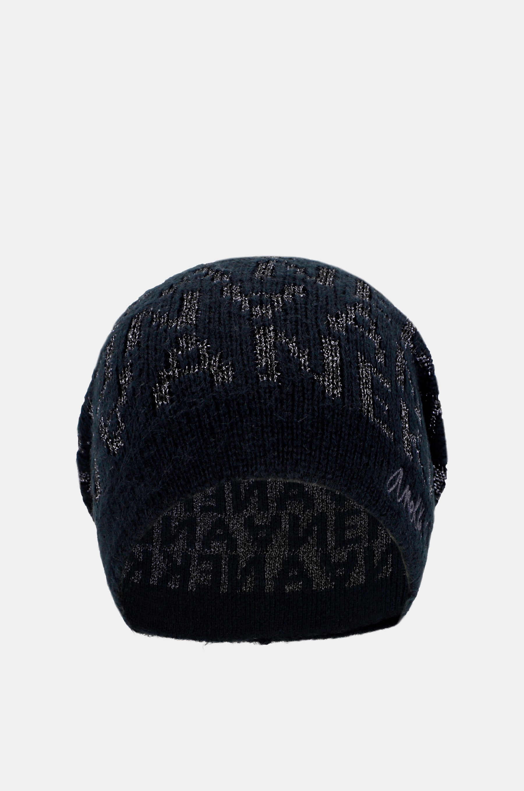 Navy Blue Contemporary Knit Hat