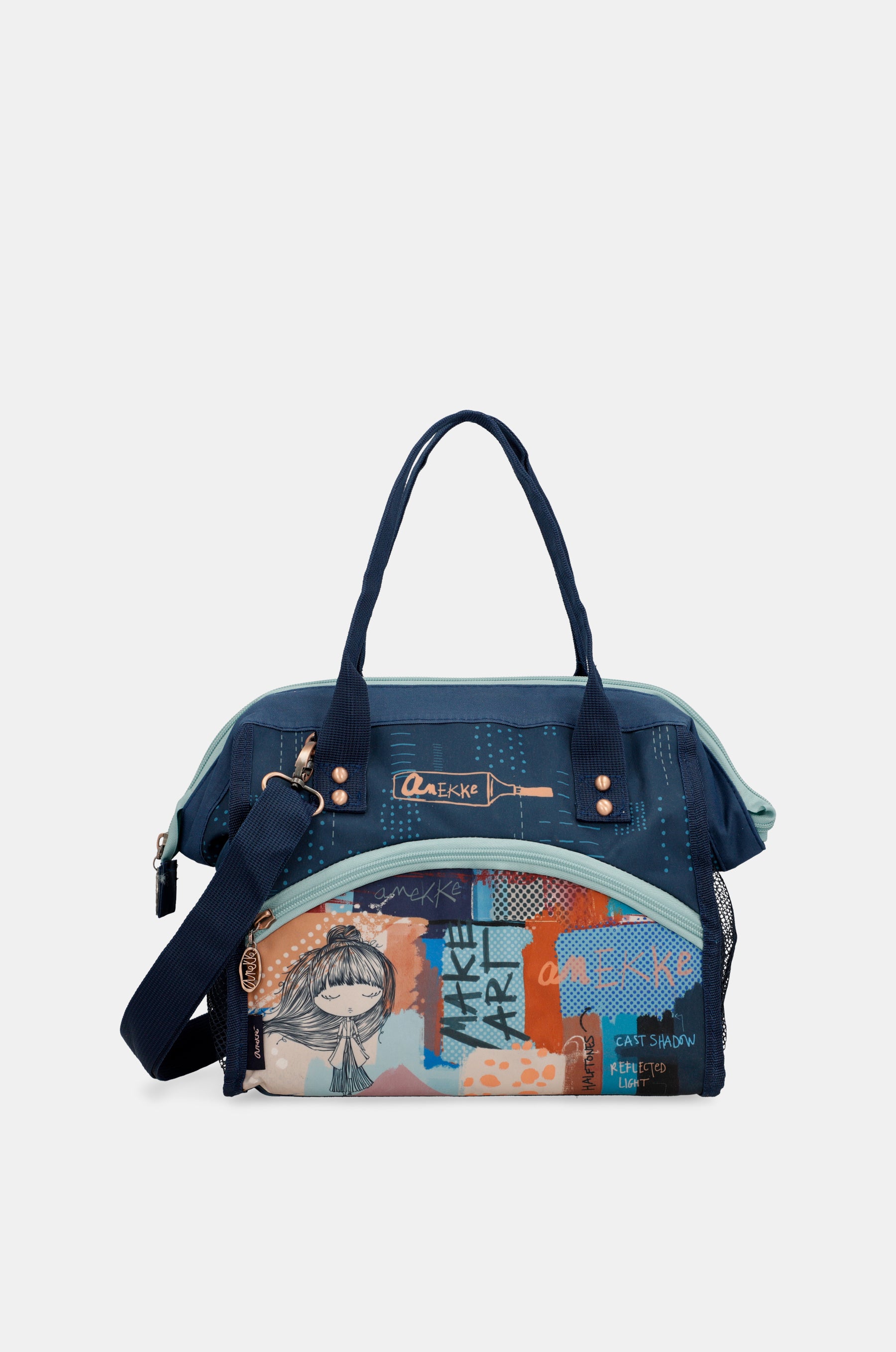 Contemporary food bag with shoulder strap