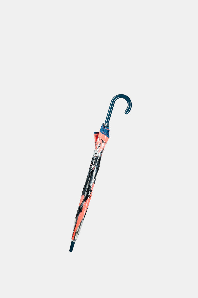 Nature Sixties long vinyl umbrella