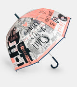 Nature Sixties long vinyl umbrella