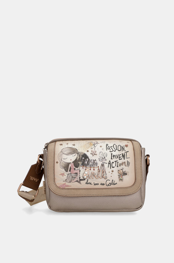 Hollywood crossbody bag with flap
