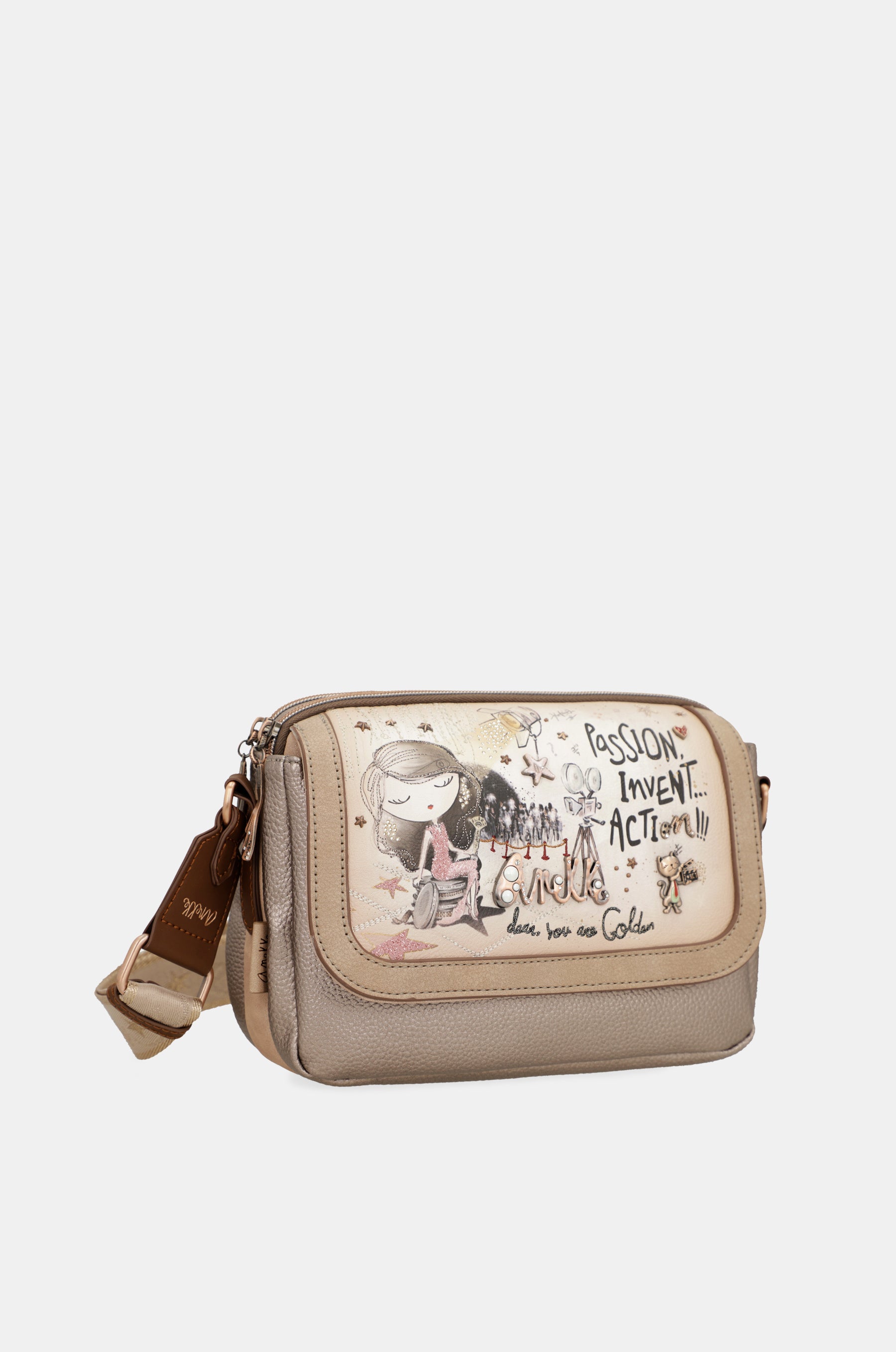 Hollywood crossbody bag with flap