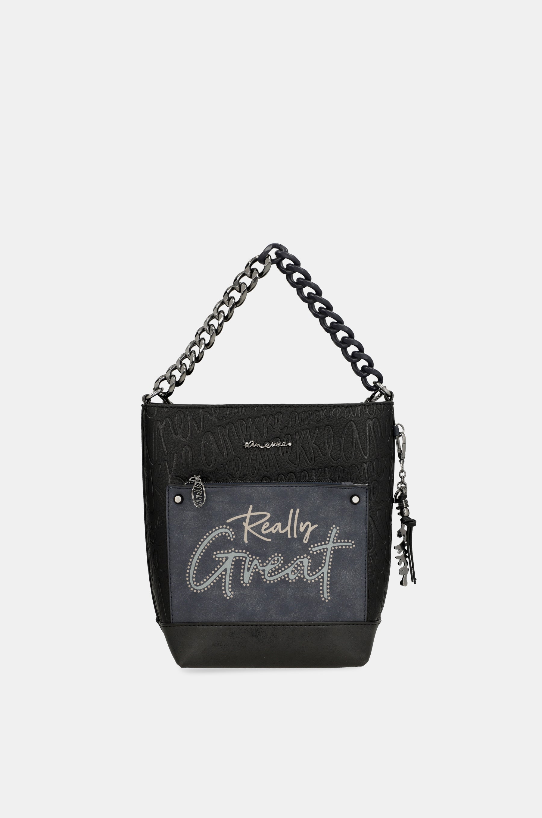 Studio navy blue medium crossbody bag