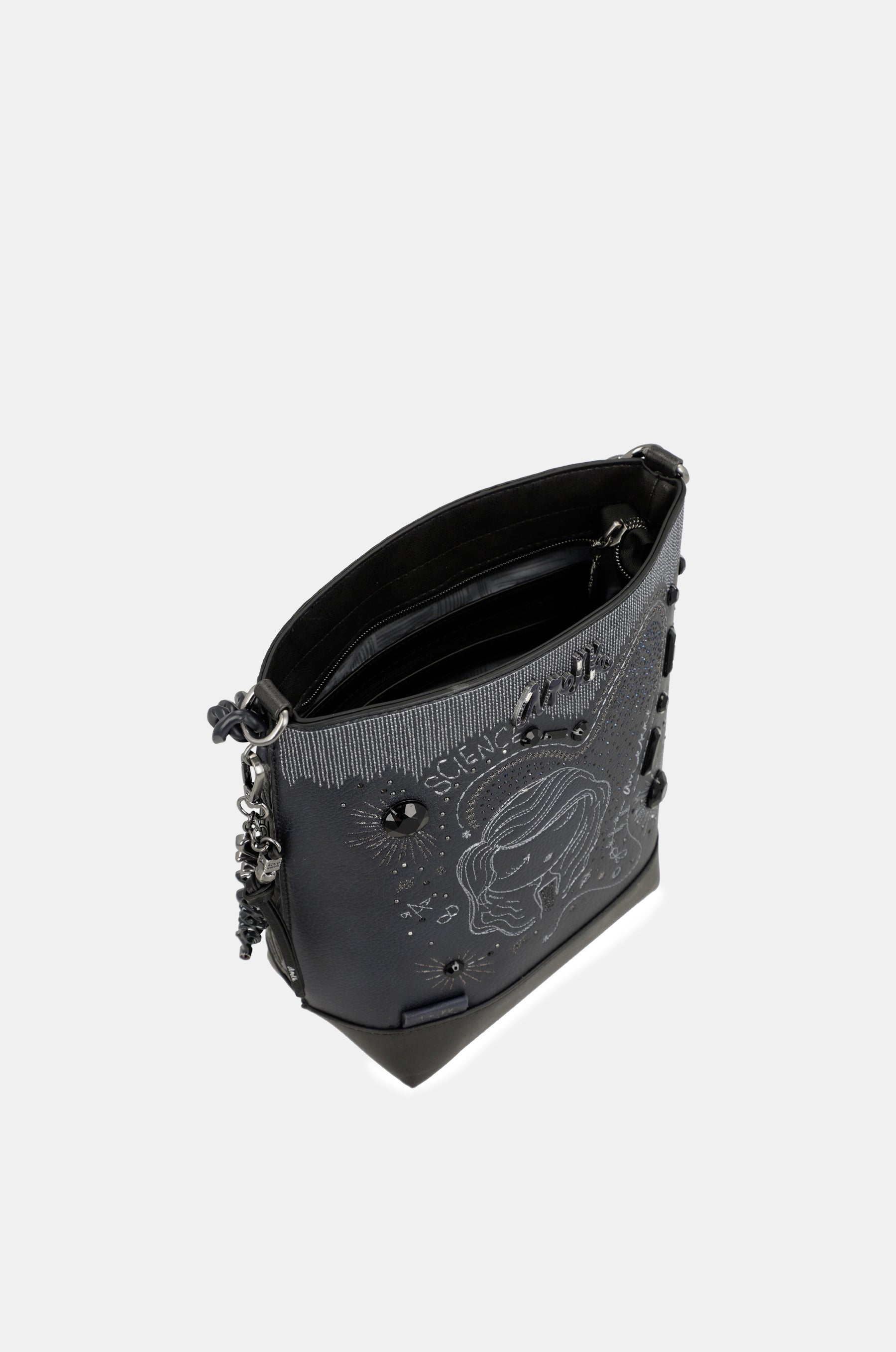 Studio navy blue medium crossbody bag