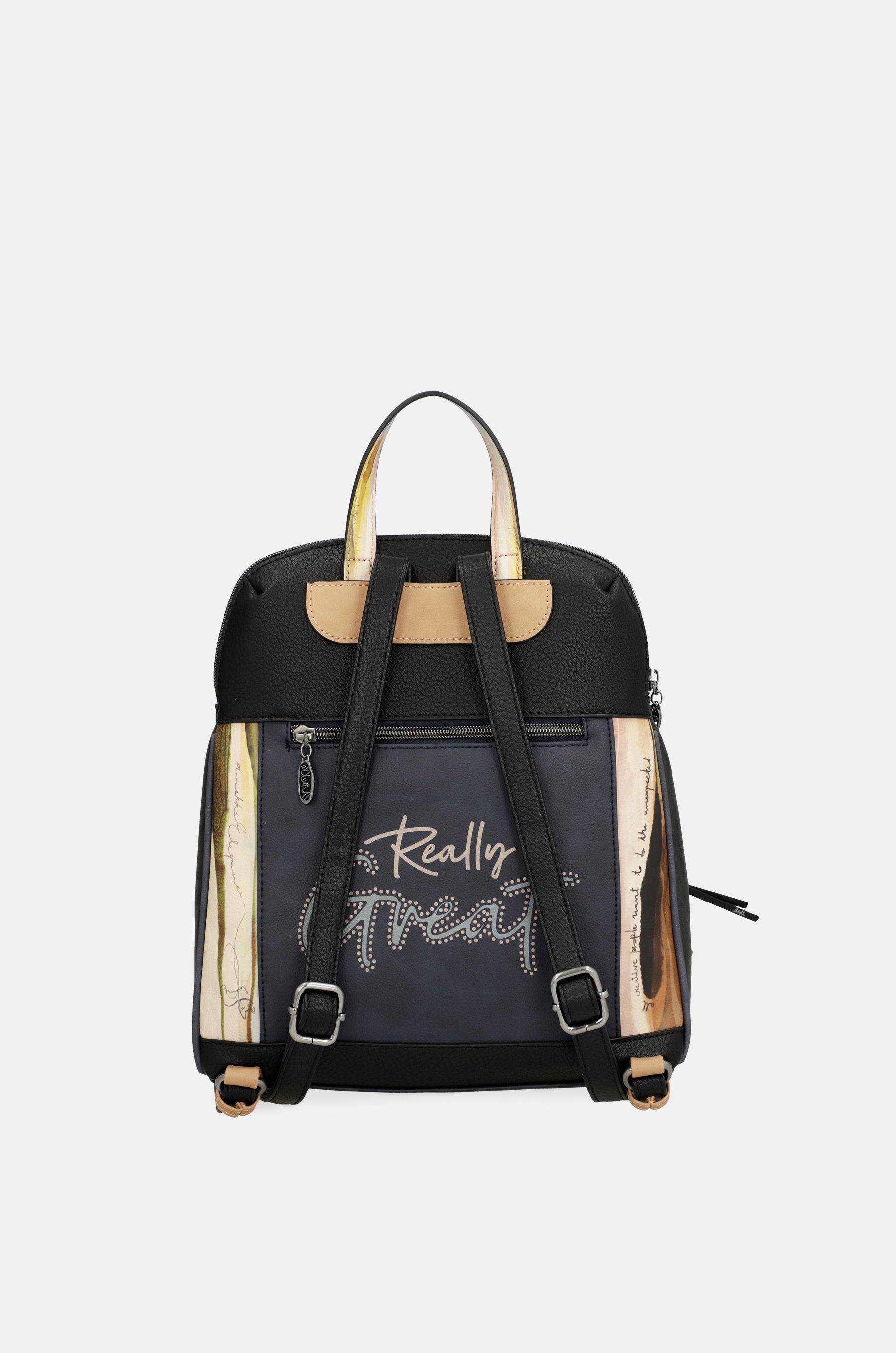 Studio navy blue backpack for leisure use