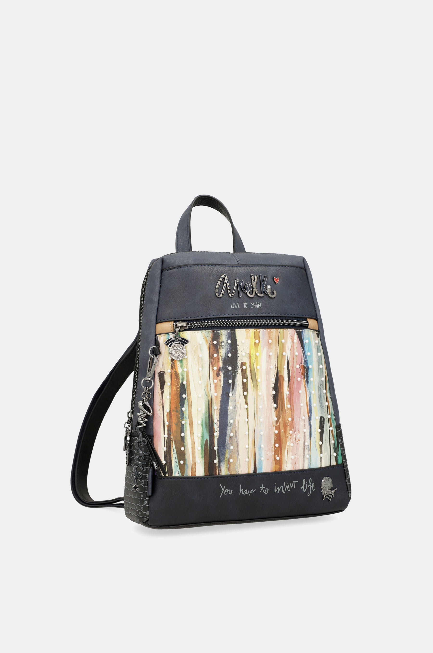 Studio navy blue pearl backpack