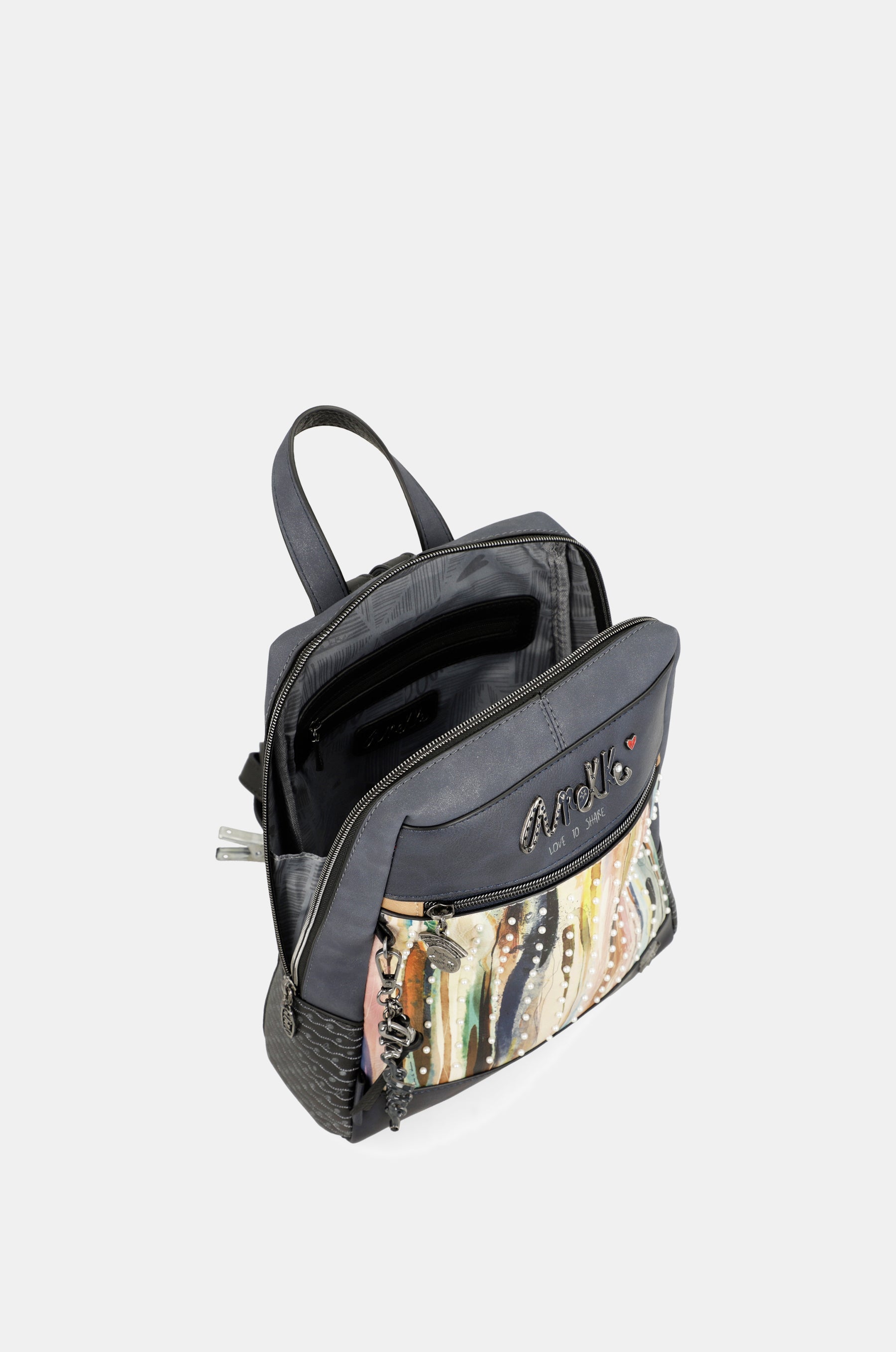 Studio navy blue pearl backpack