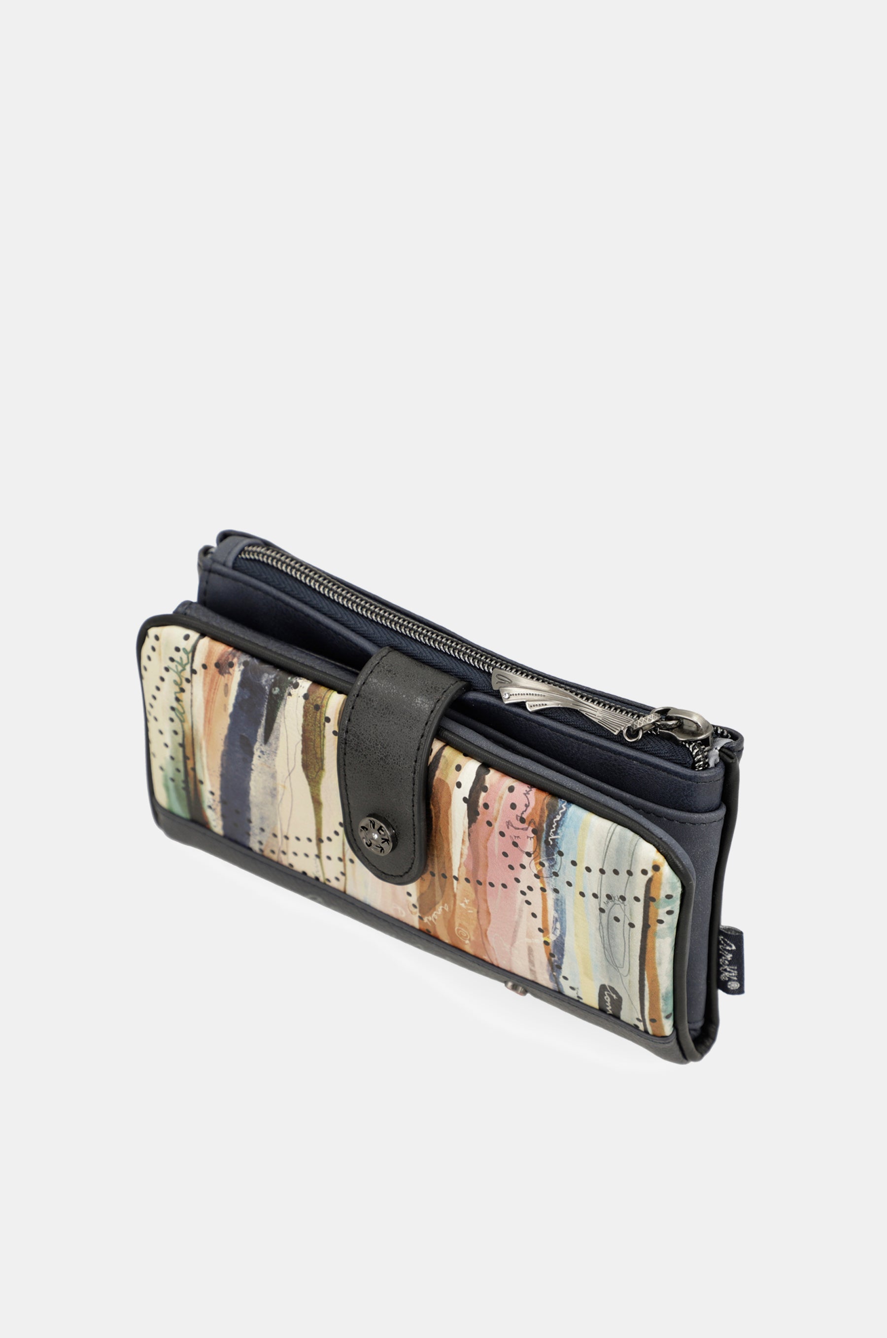 Studio navy blue flexible RFID wallet
