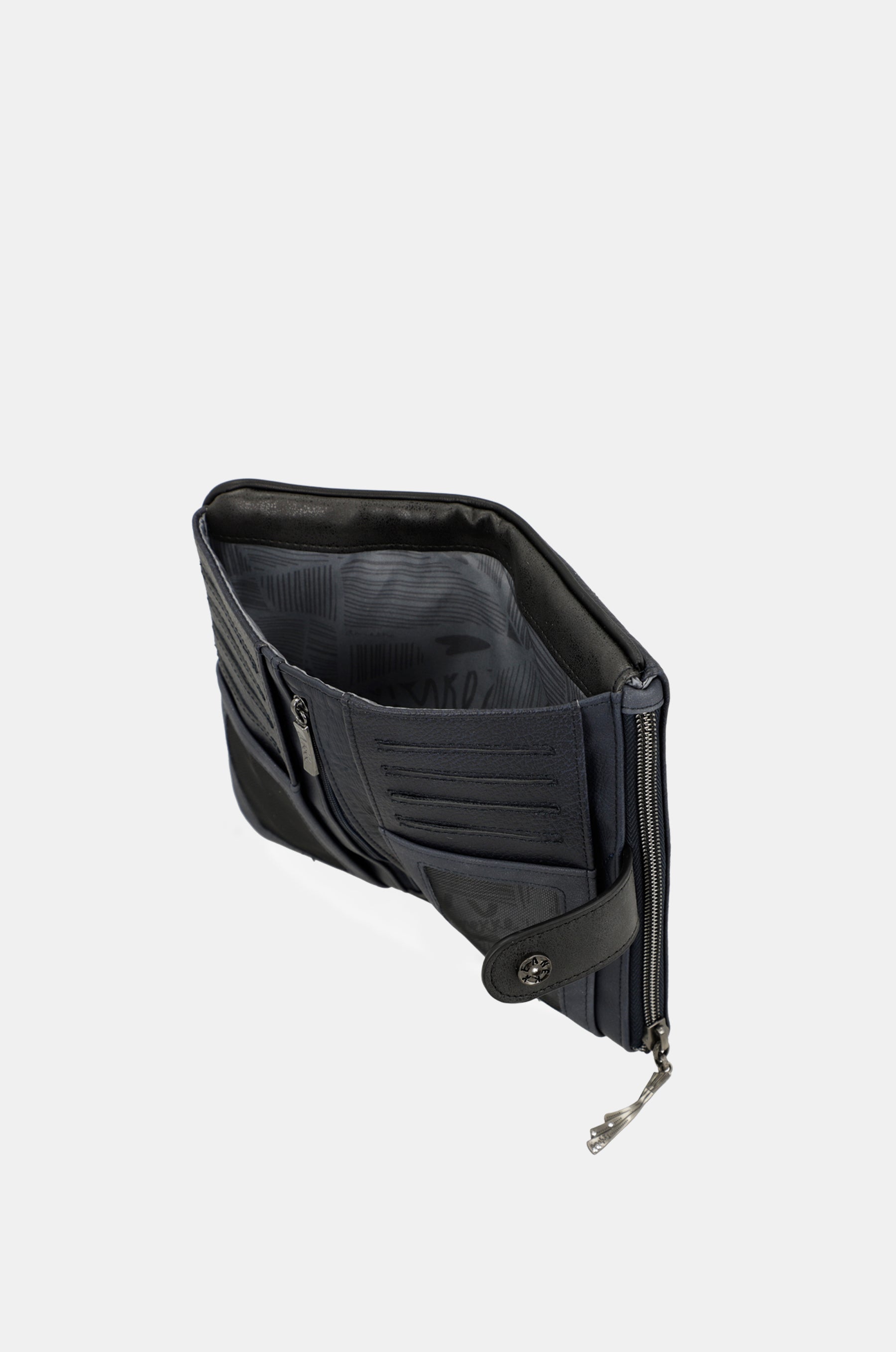 Studio navy blue flexible RFID wallet
