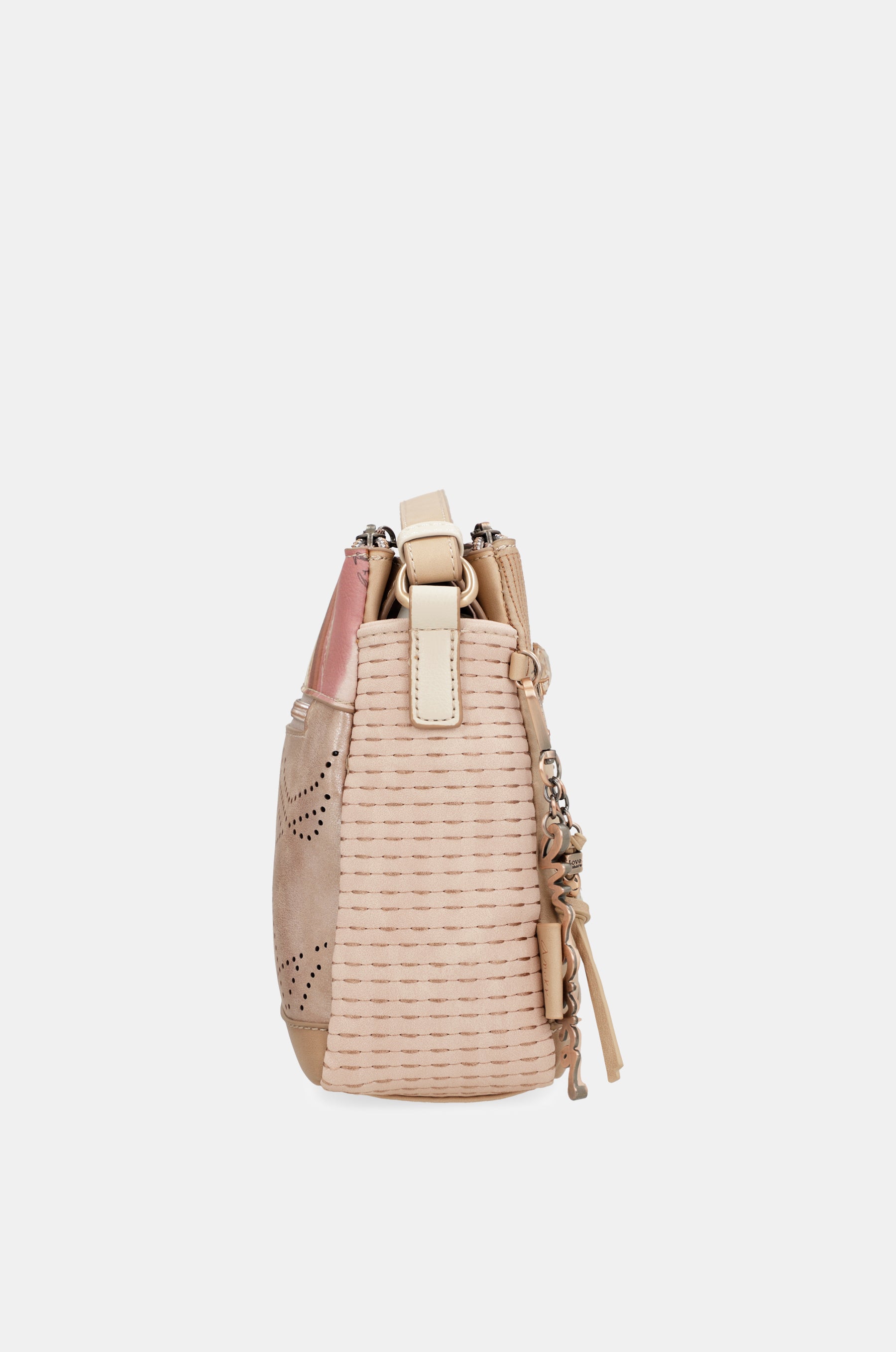 Studio nude 3-compartment crossbody bag