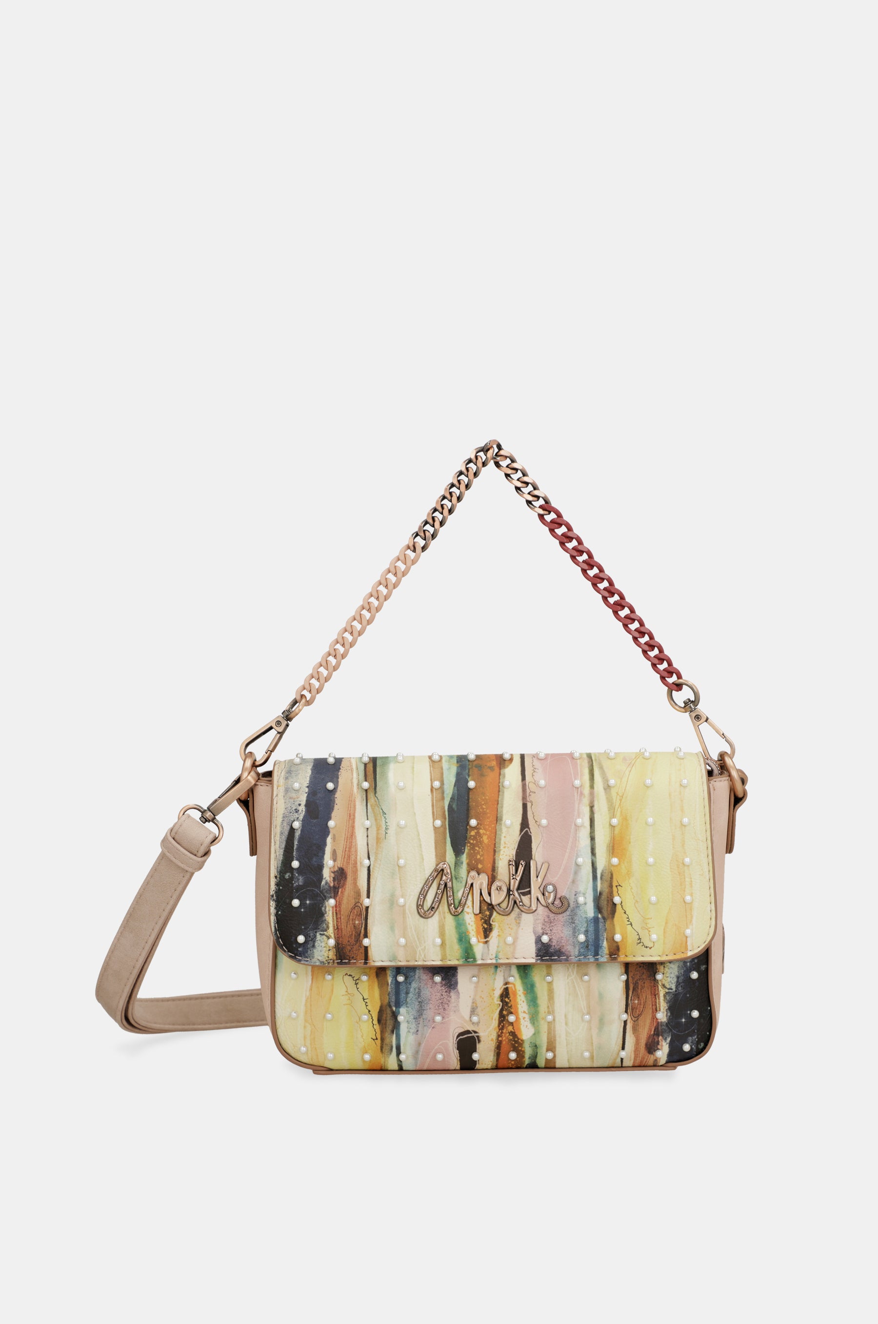 Anekke Studio nude baguette bag