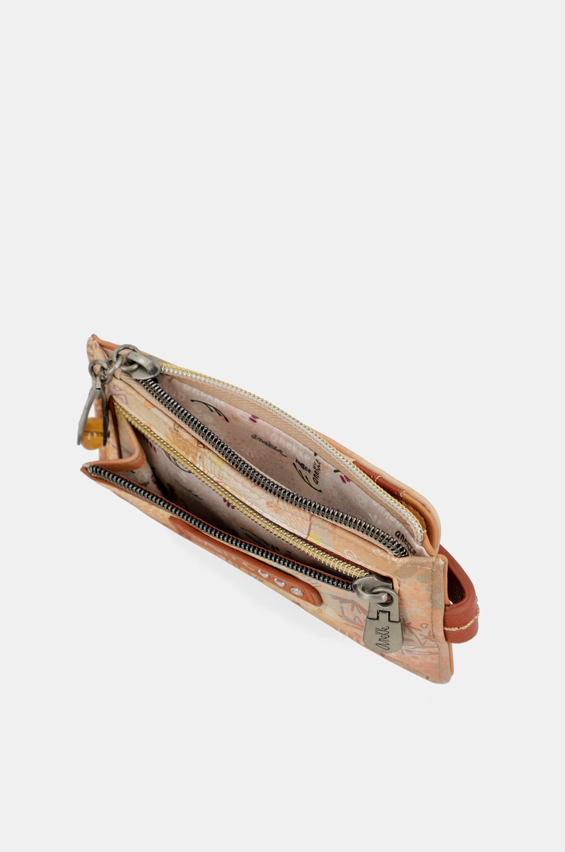 Peace & Love camel RFID card holder