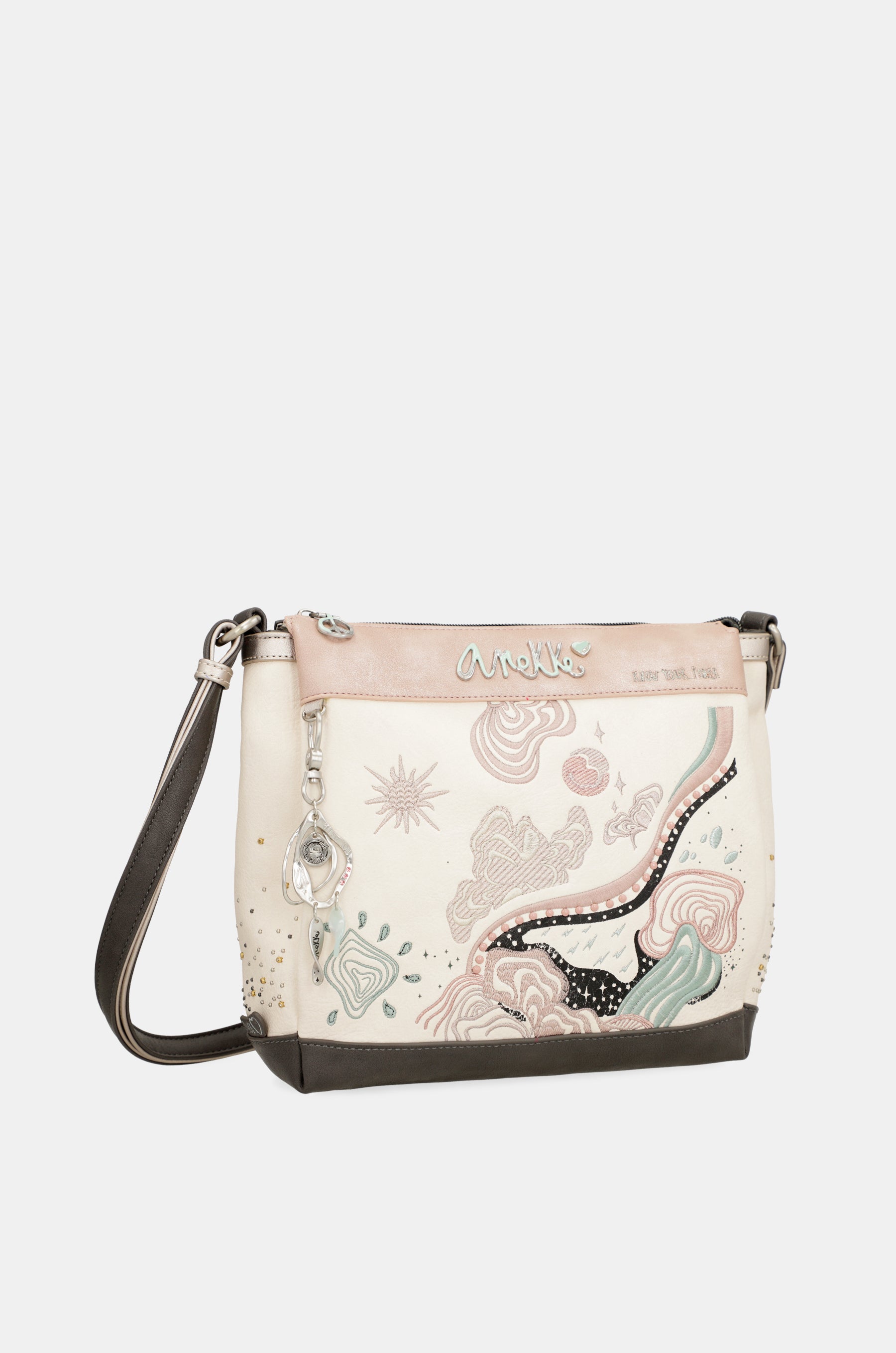 Psicodelic 3-compartment crossbody bag