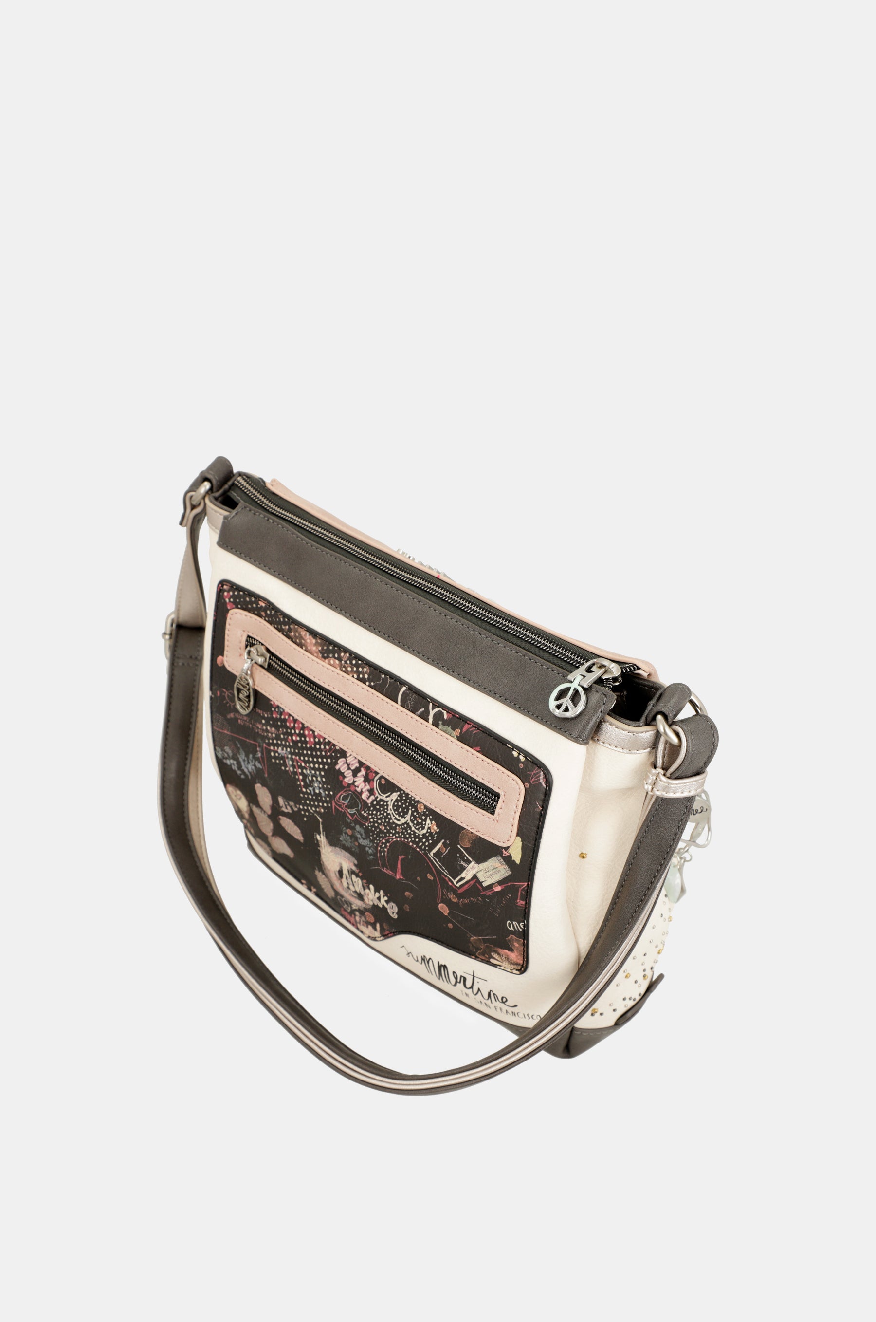 Psicodelic 3-compartment crossbody bag