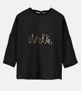 Black logo sweatshirt