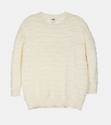 Ecru knitted jumper