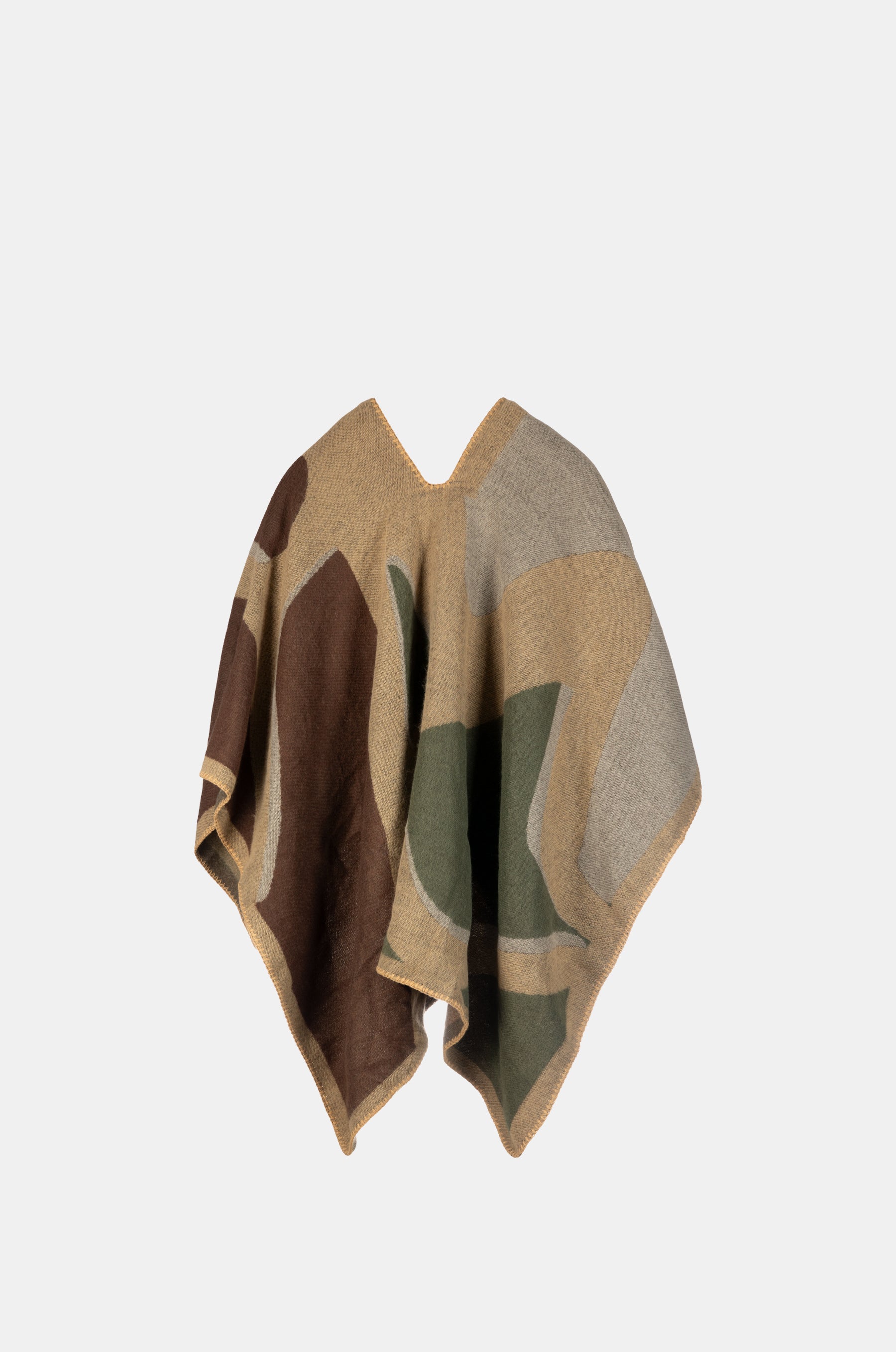 Light printed poncho