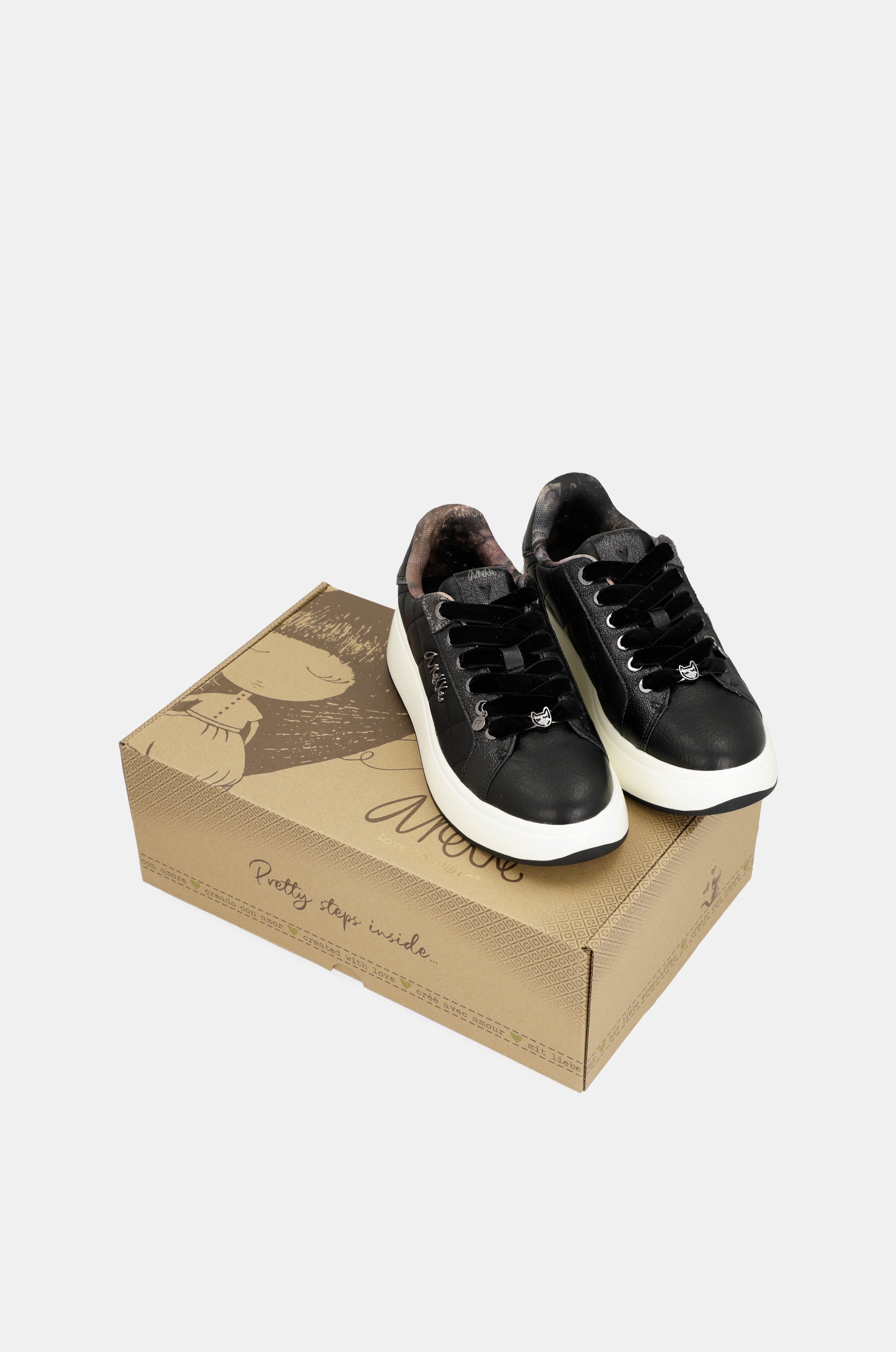 Casual black sneakers