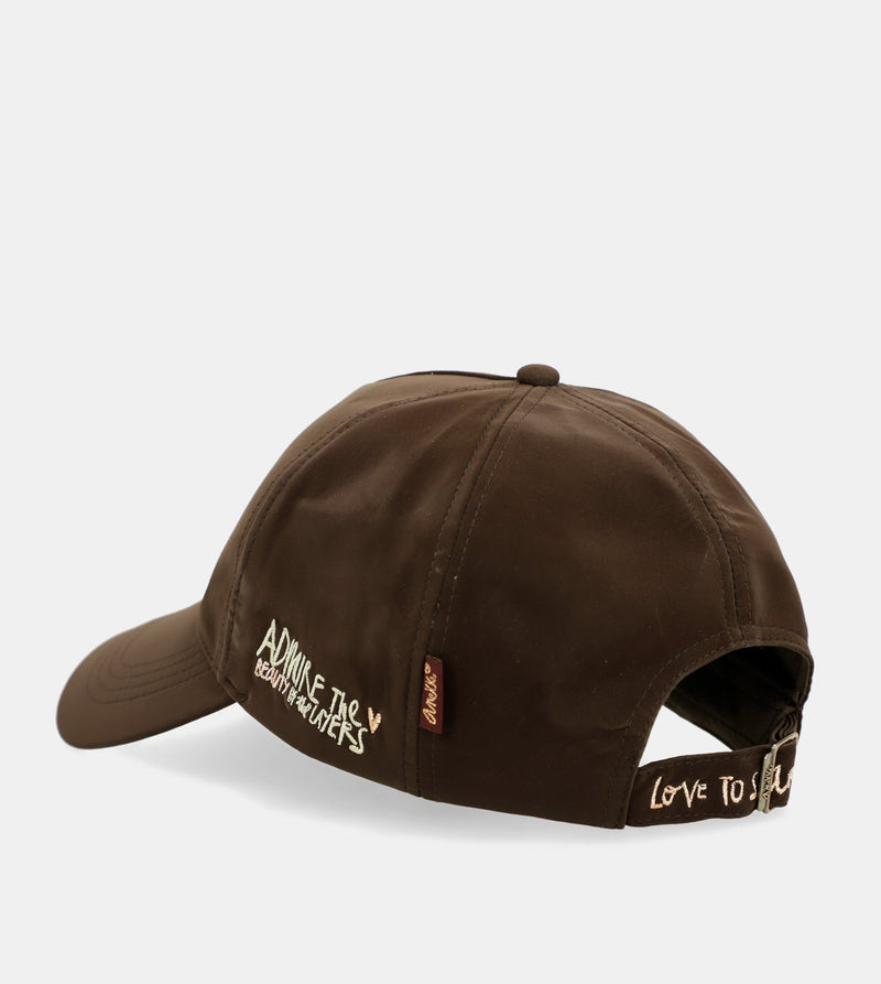 Brown cap