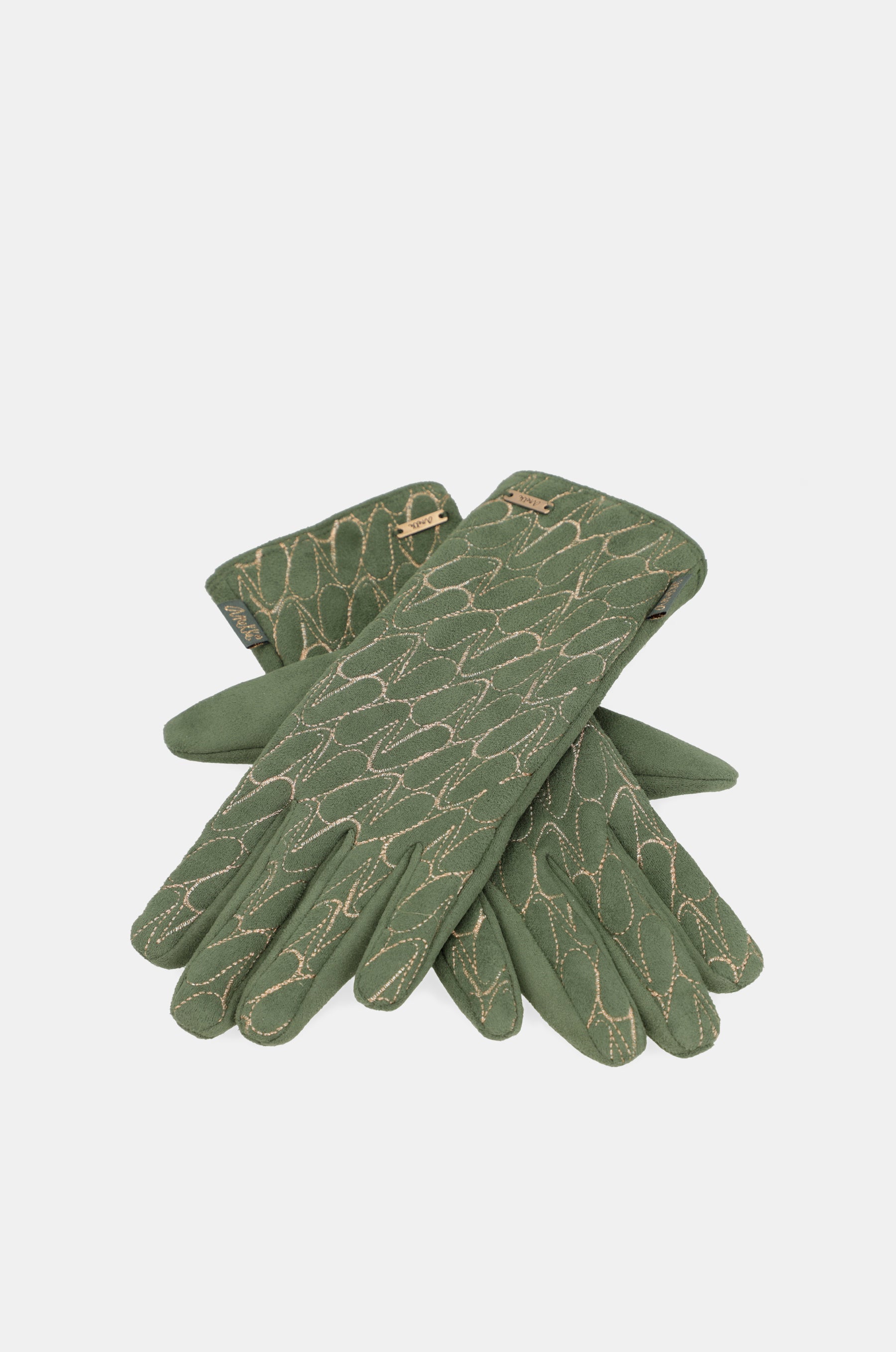 Anekke logo green gloves