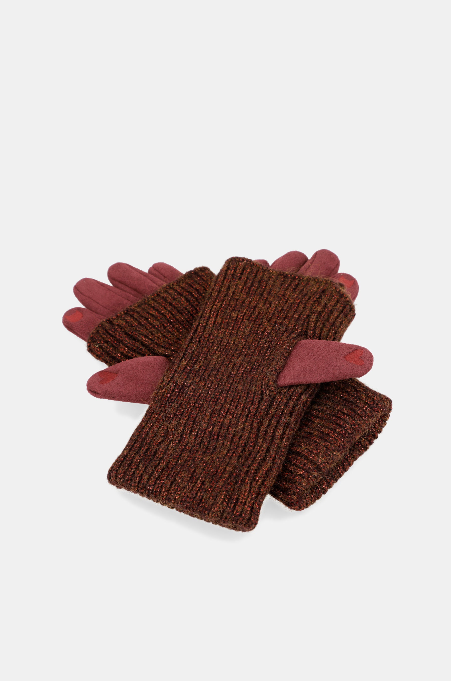 Burgundy extendable gloves